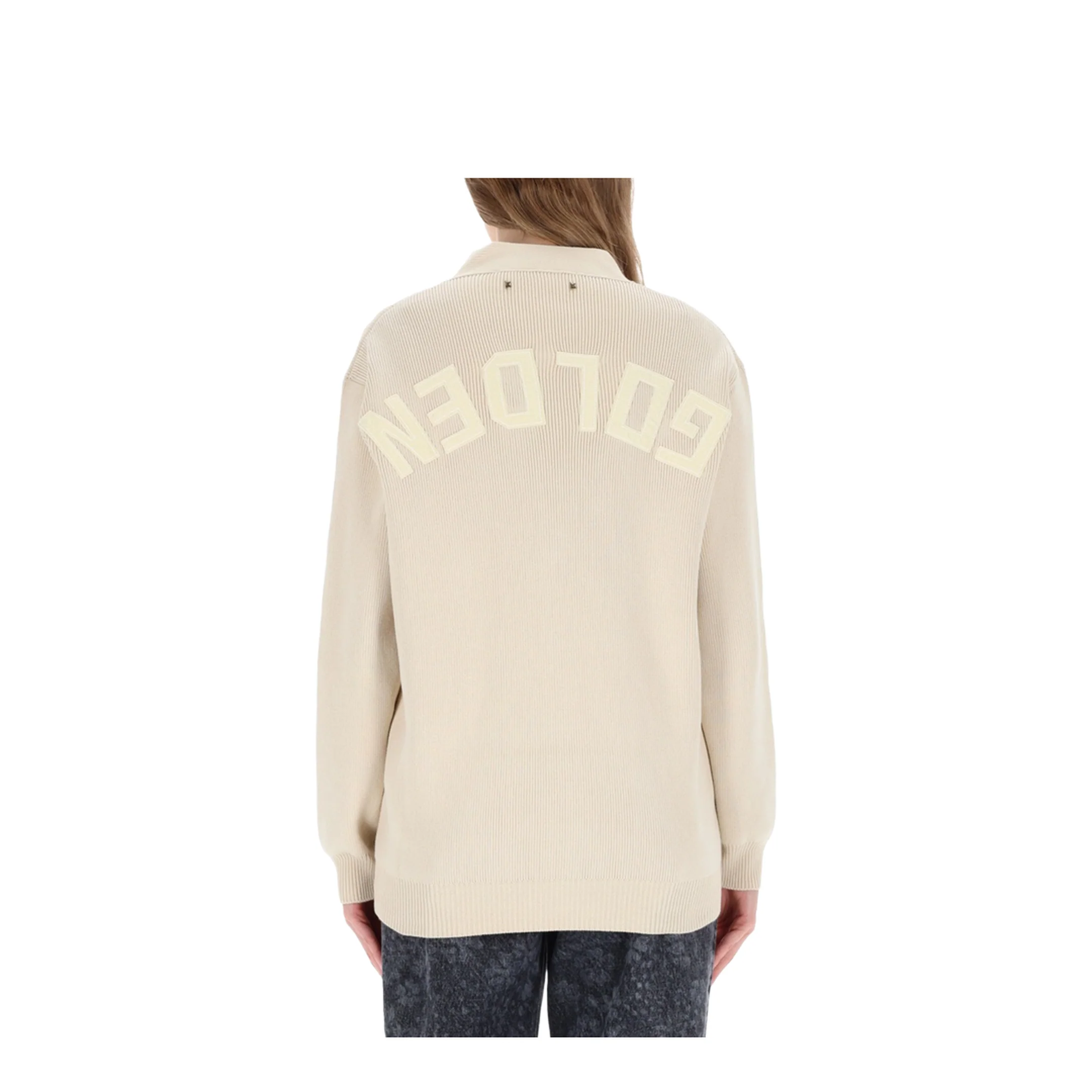 Cotton V-Necked Cardigan - Image 5
