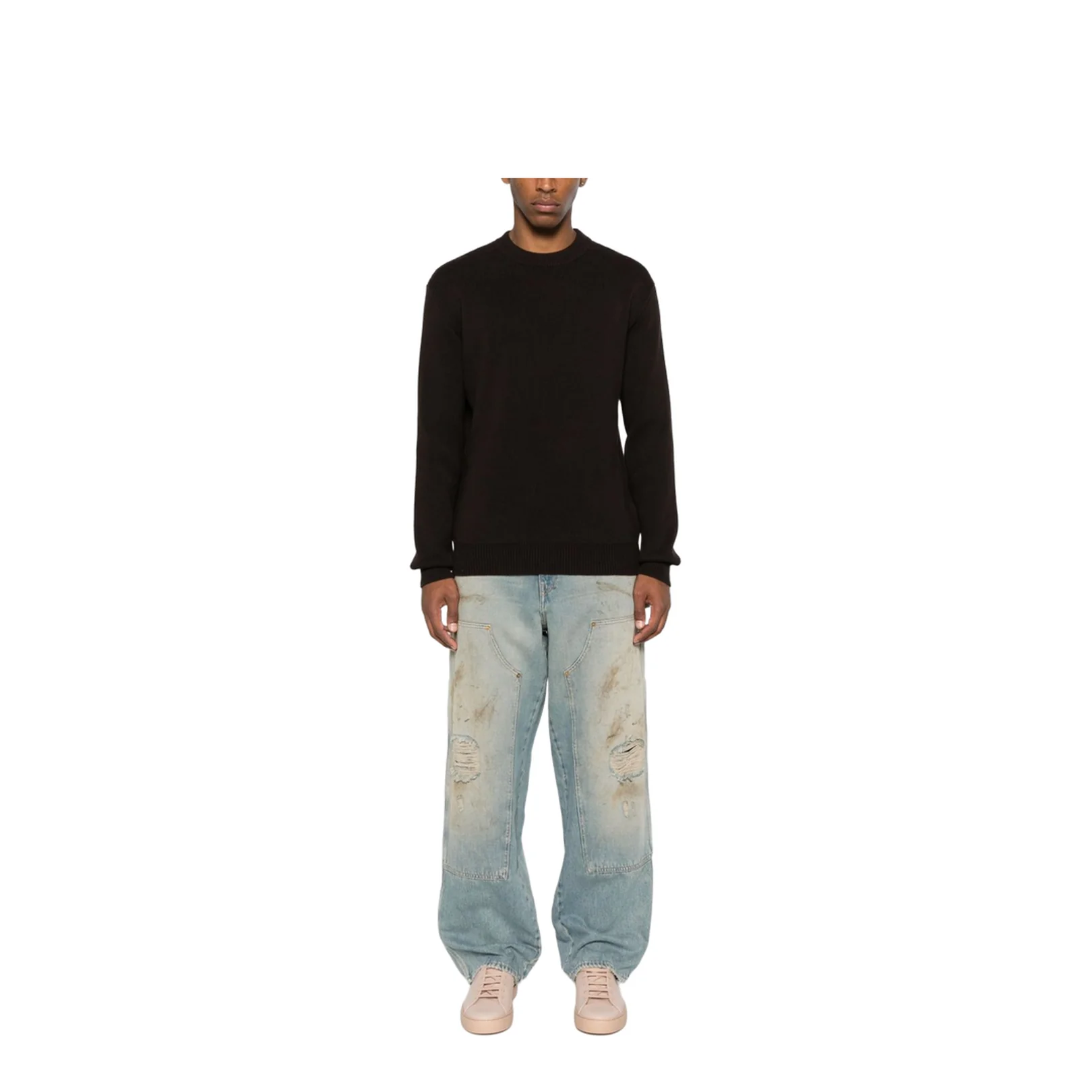 Destroyed Denim Cotton Jeans - Image 2