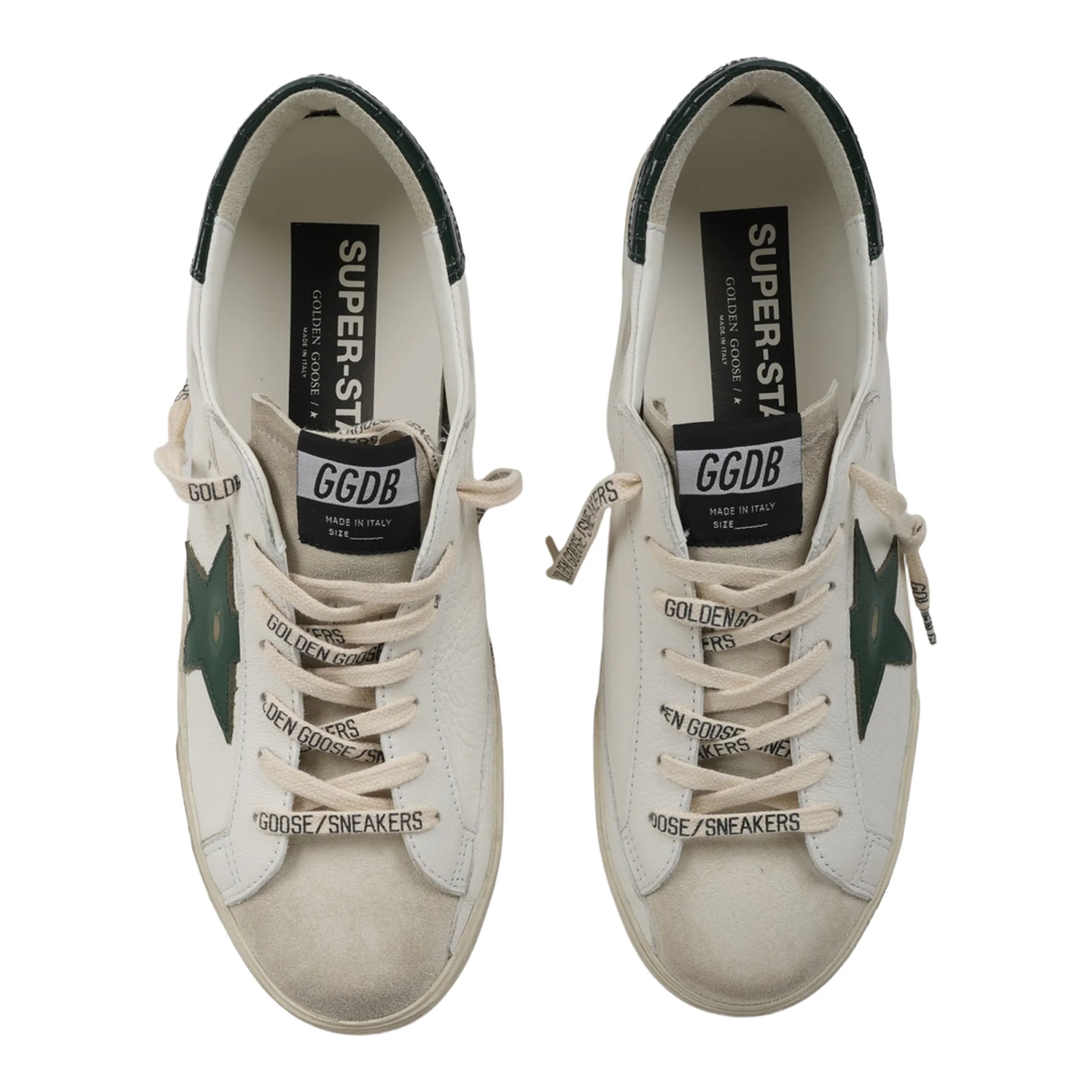 Super Star Nappa Upper Suede Toe and Tongue Leather Star Printed Leather Heel - Image 5