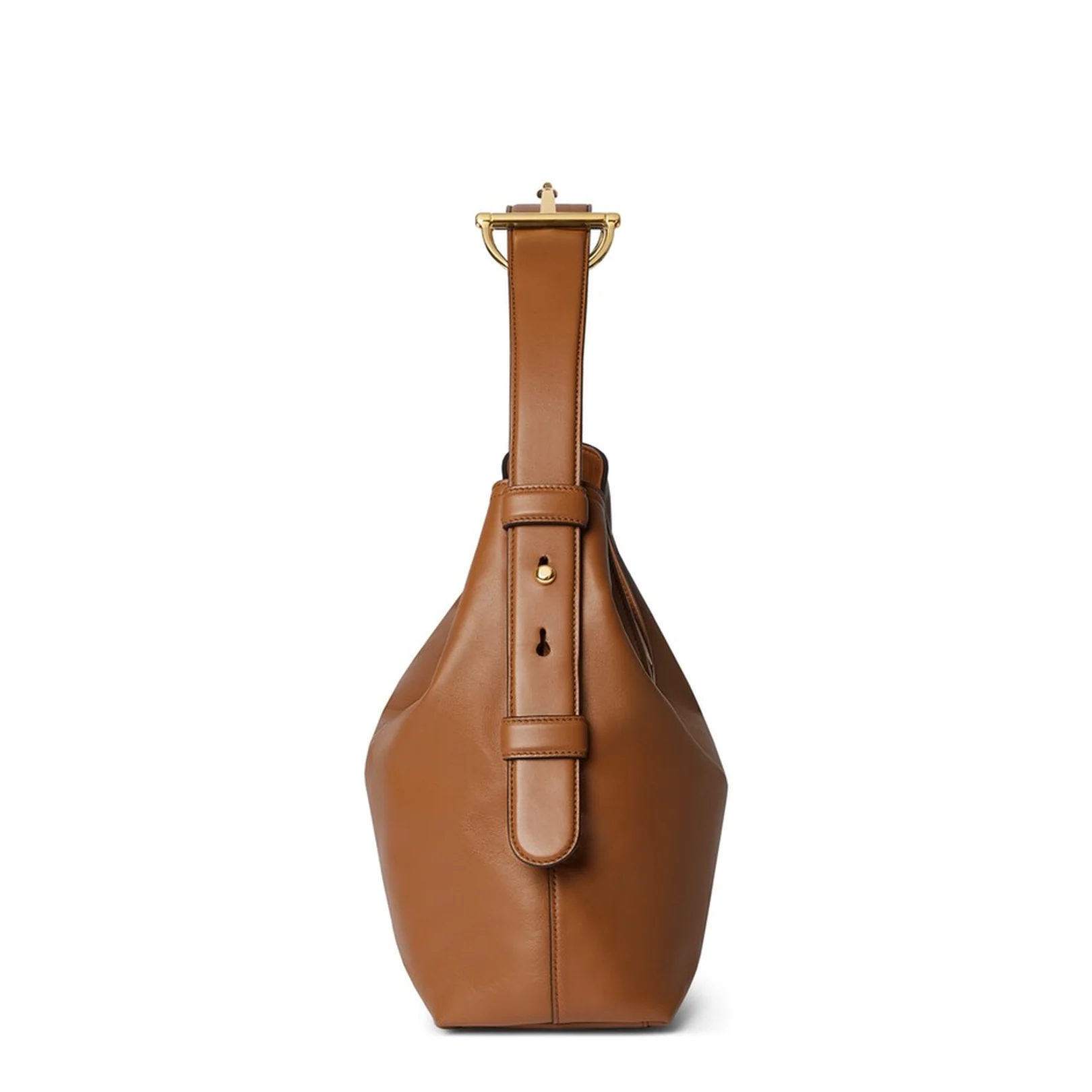 Beatrix Medium Leather Shoulder Bag - Brown - Image 3