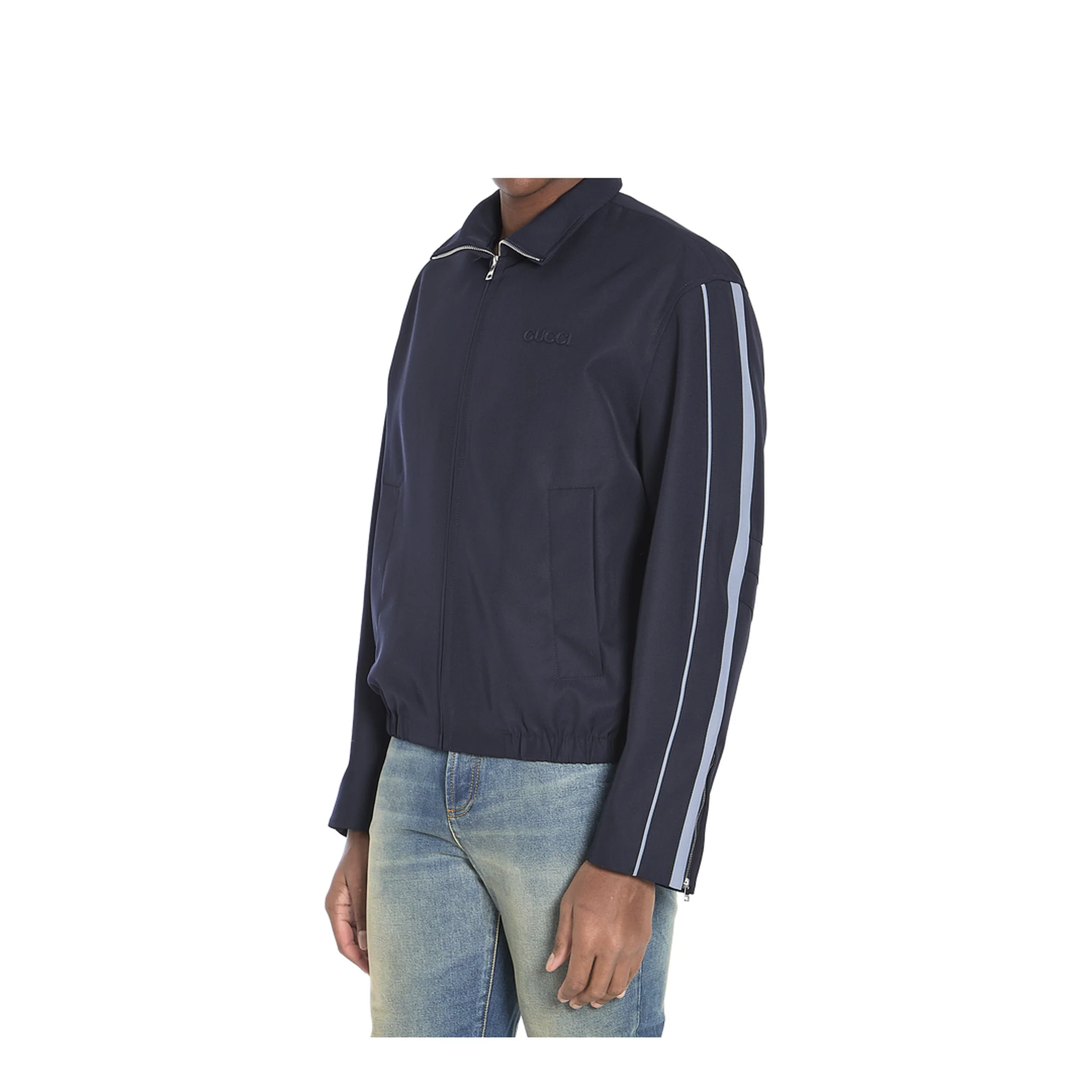 Black Polyester Blend Jacket - Image 2