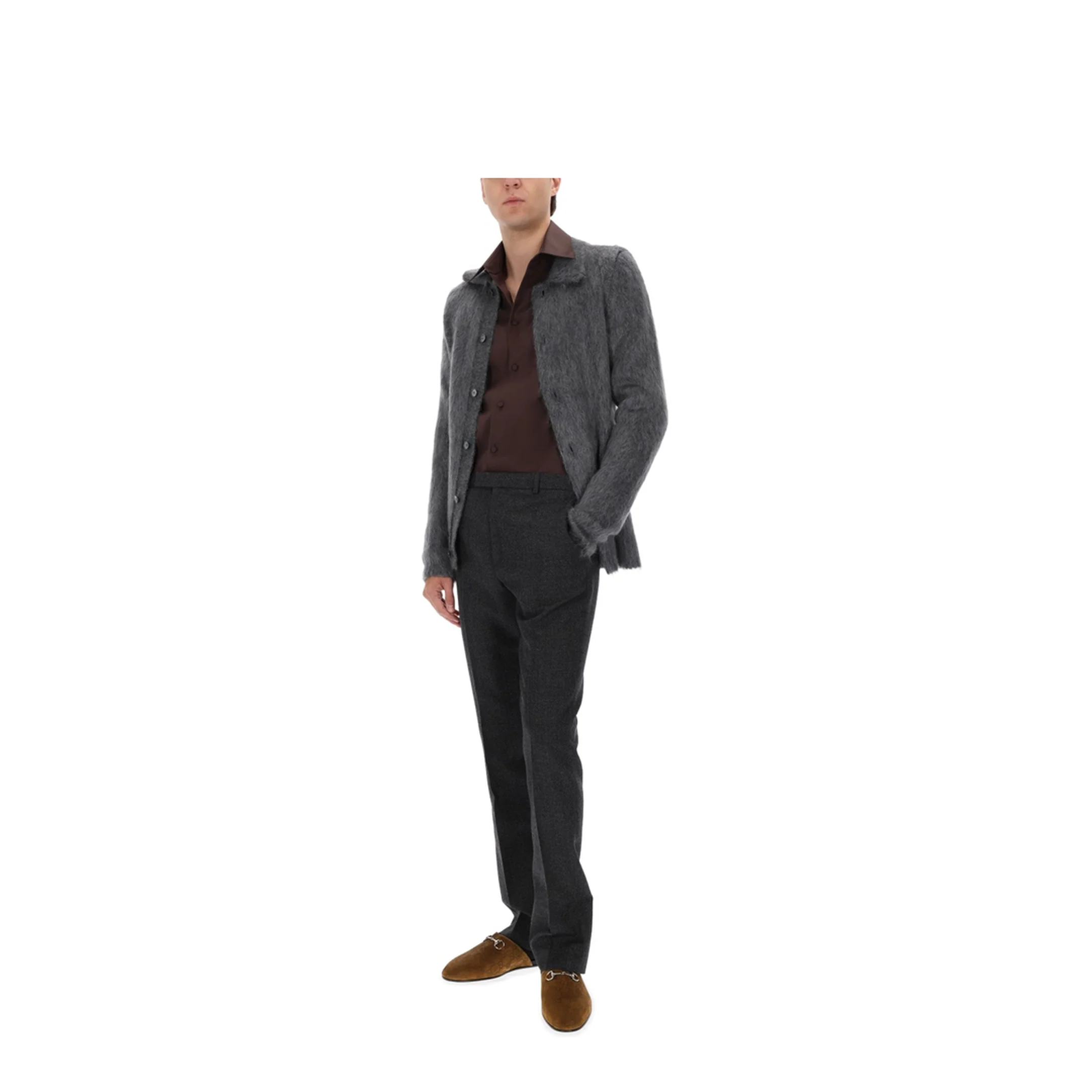 Brushed Wool Cardigan - Image 2