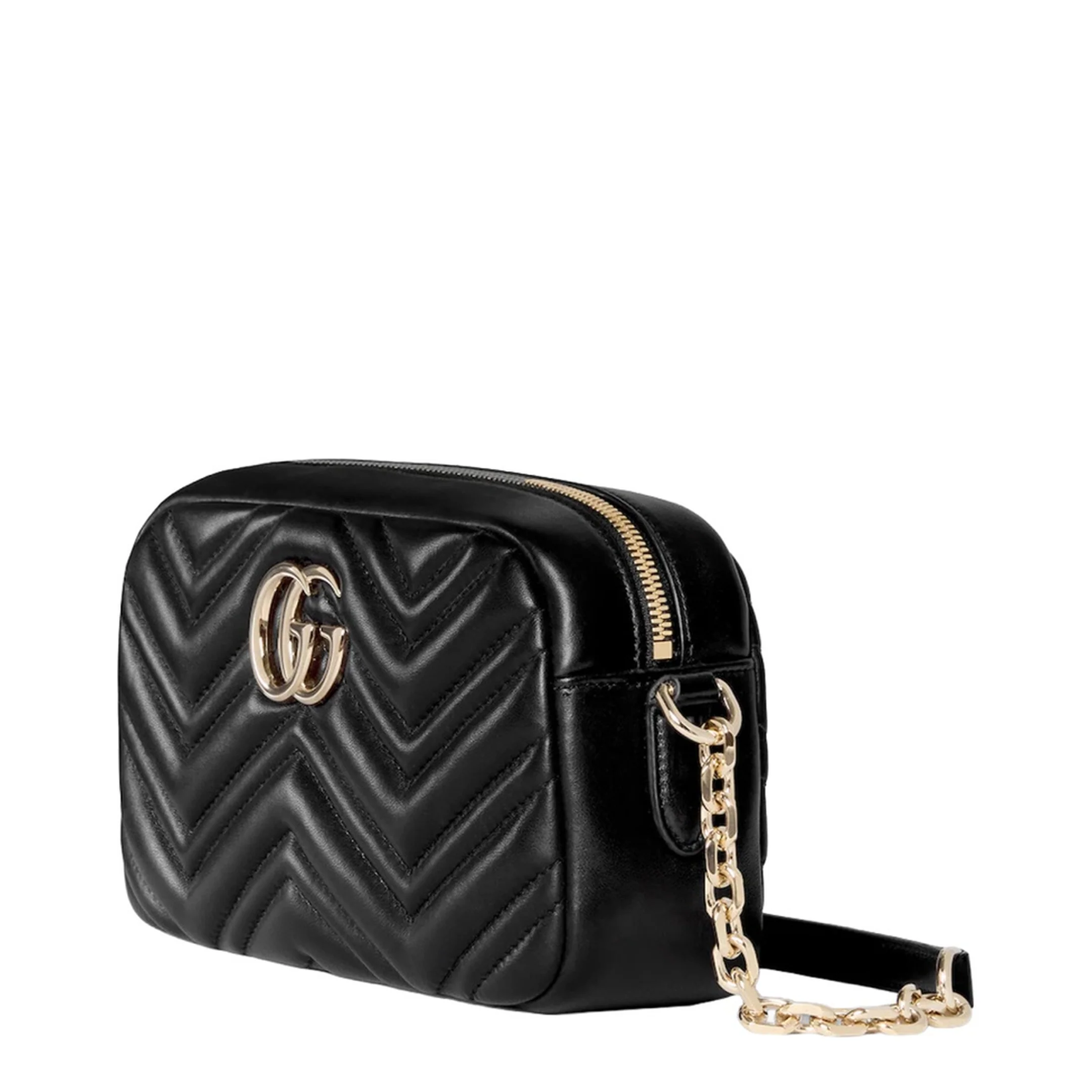 Camera Bag in Black Leather - Image 2