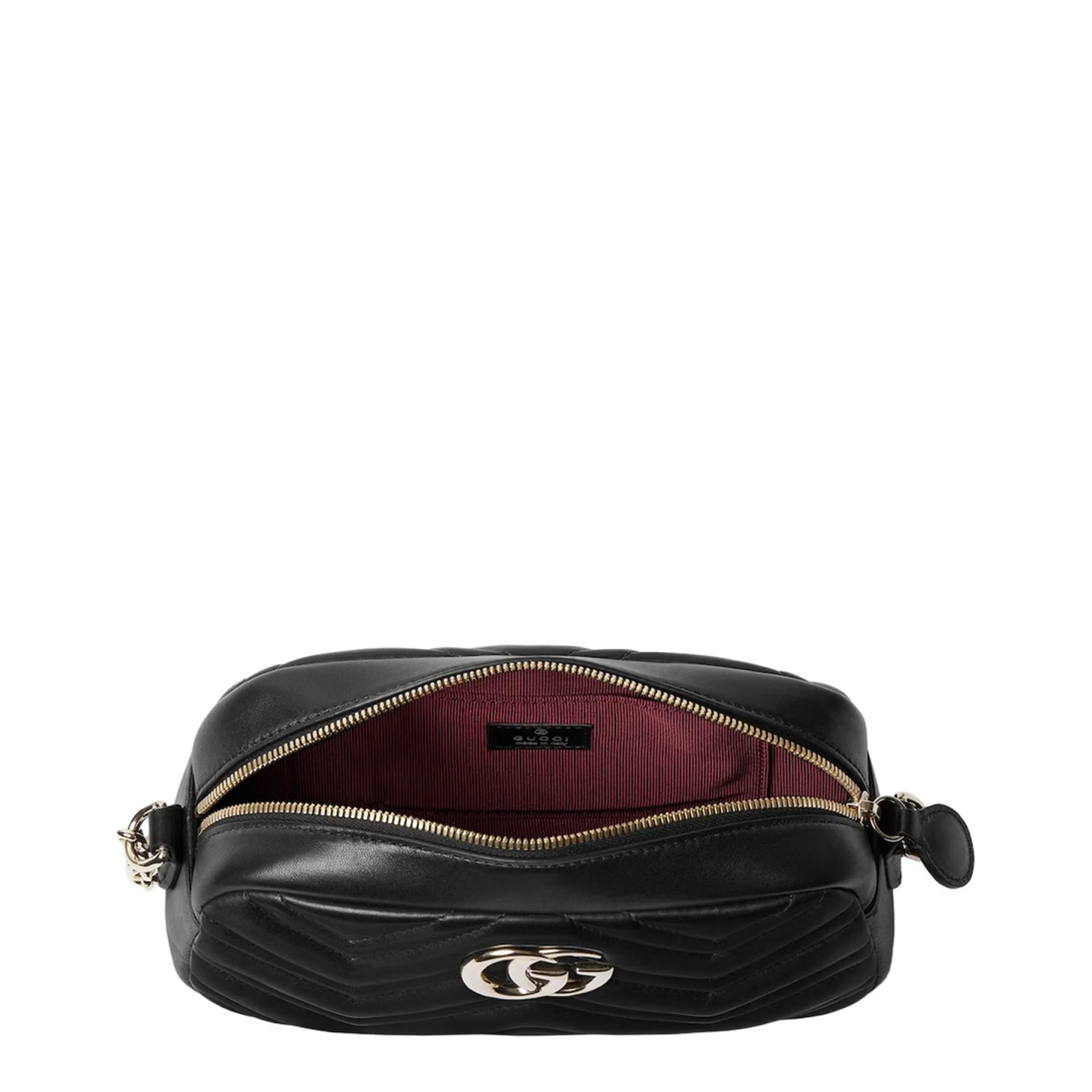 Camera Bag in Black Leather - Image 3