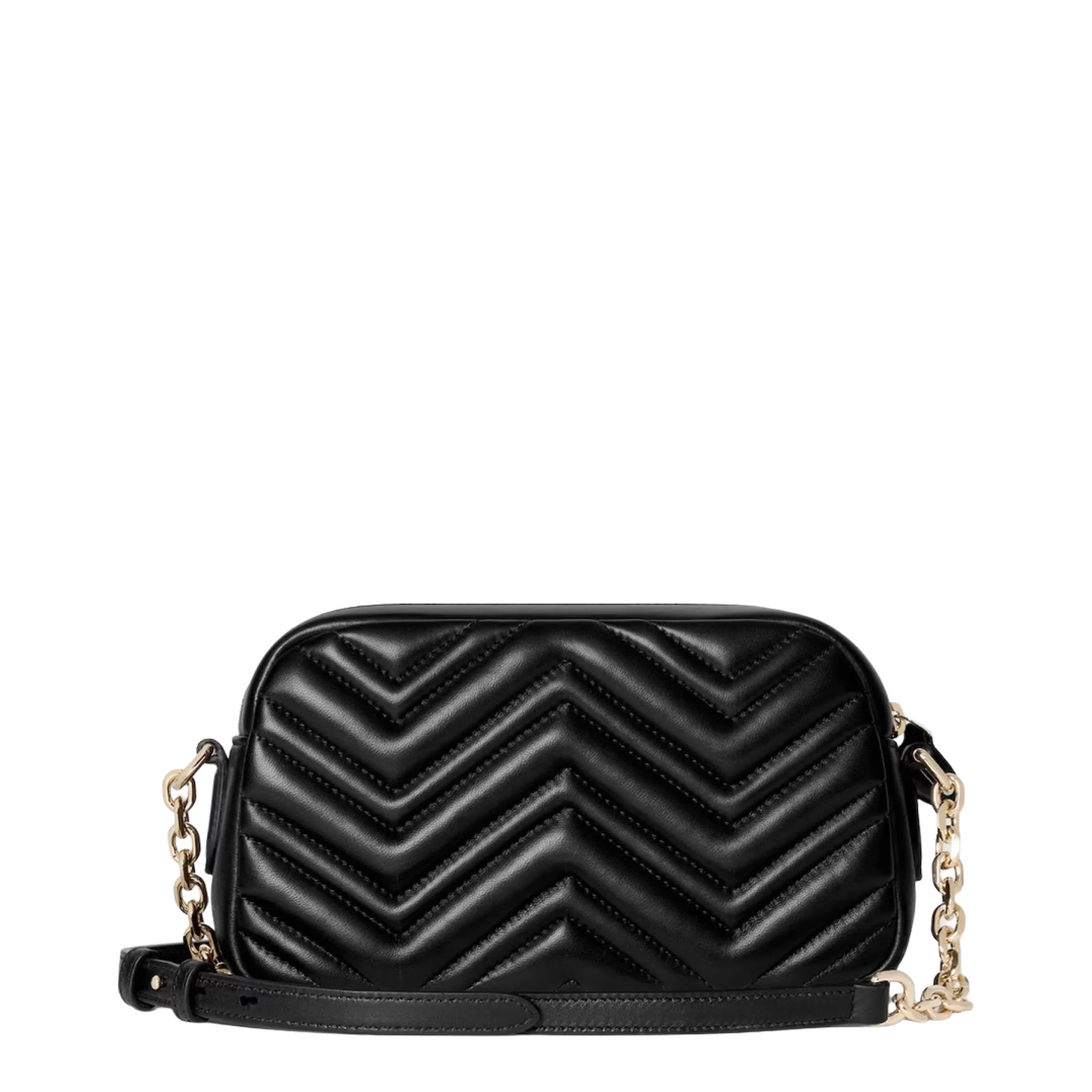 Camera Bag in Black Leather - Image 4