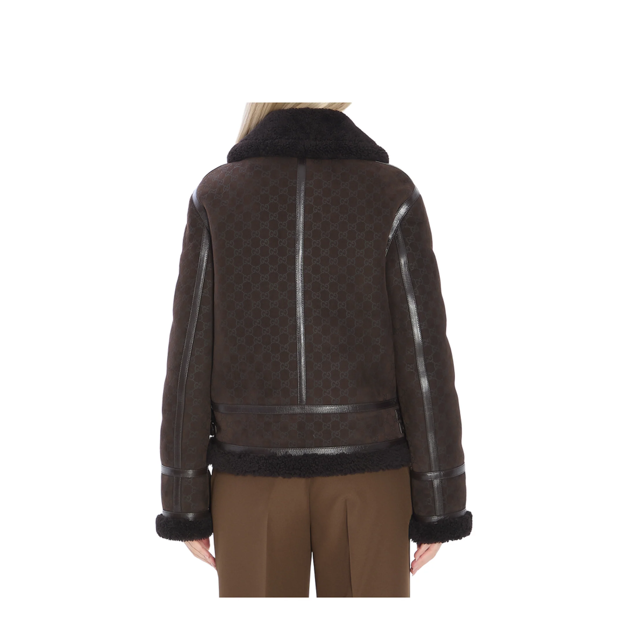Chocolate Shearling Jacket - Image 4