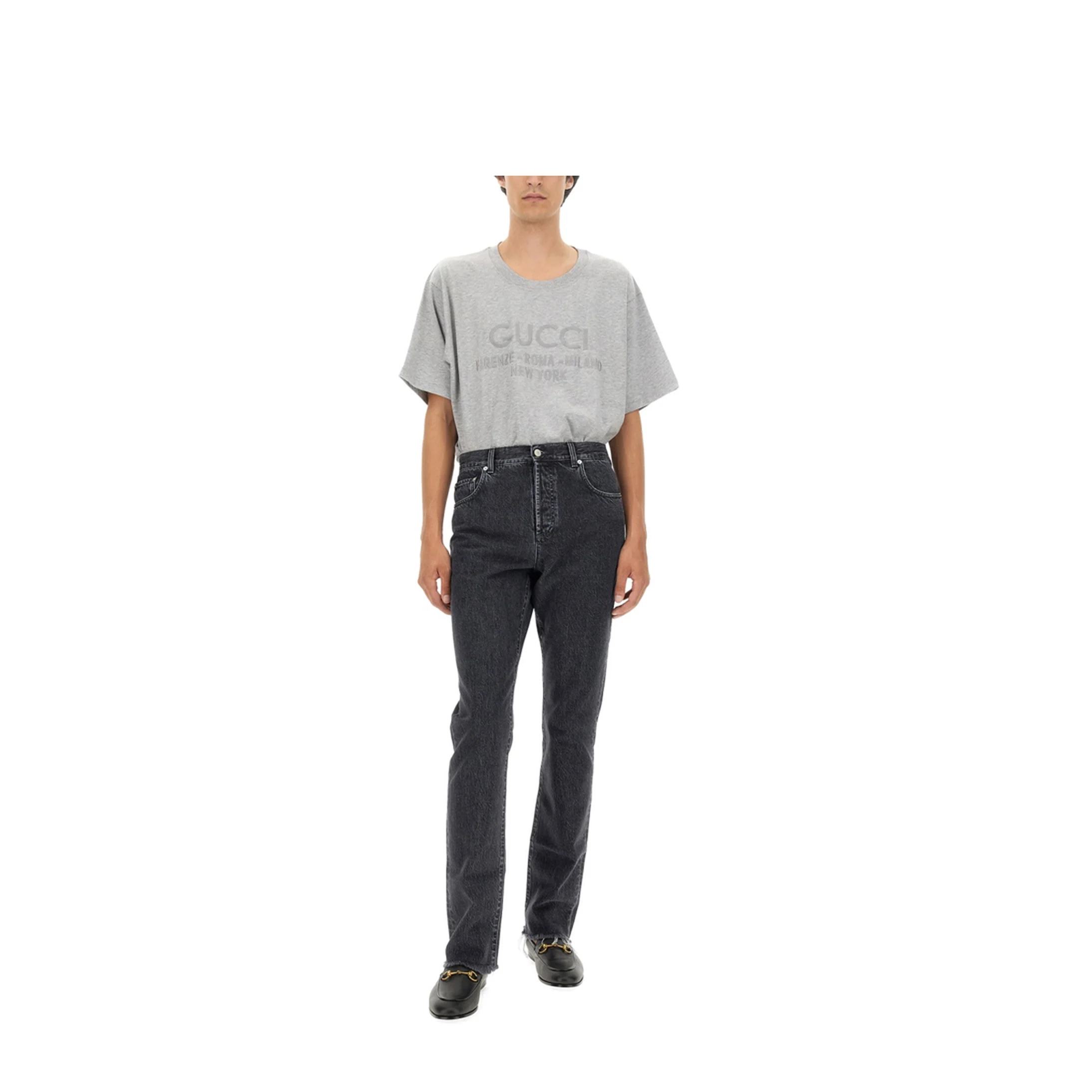 Denim Pants With Label - Image 2