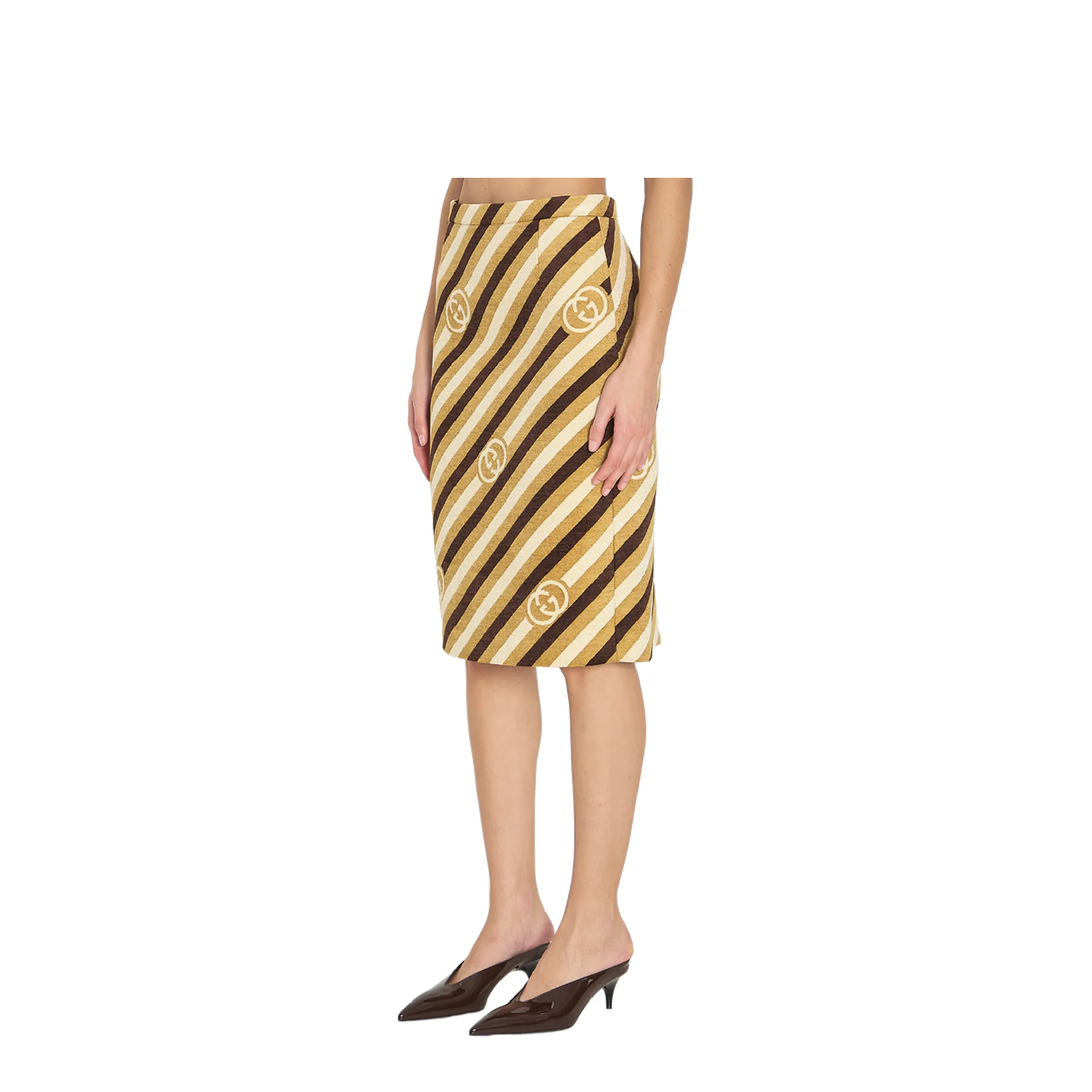 Diagonal GG Longuette Skirt - Image 2