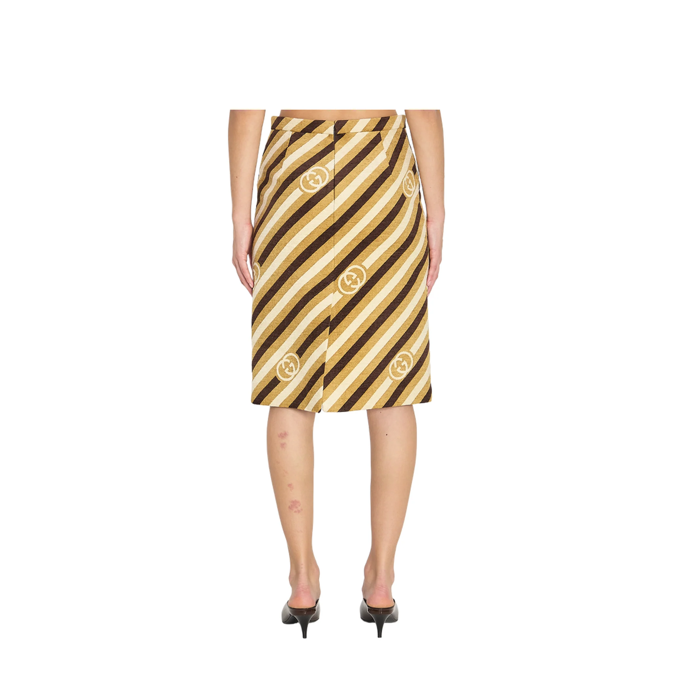 Diagonal GG Longuette Skirt - Image 4