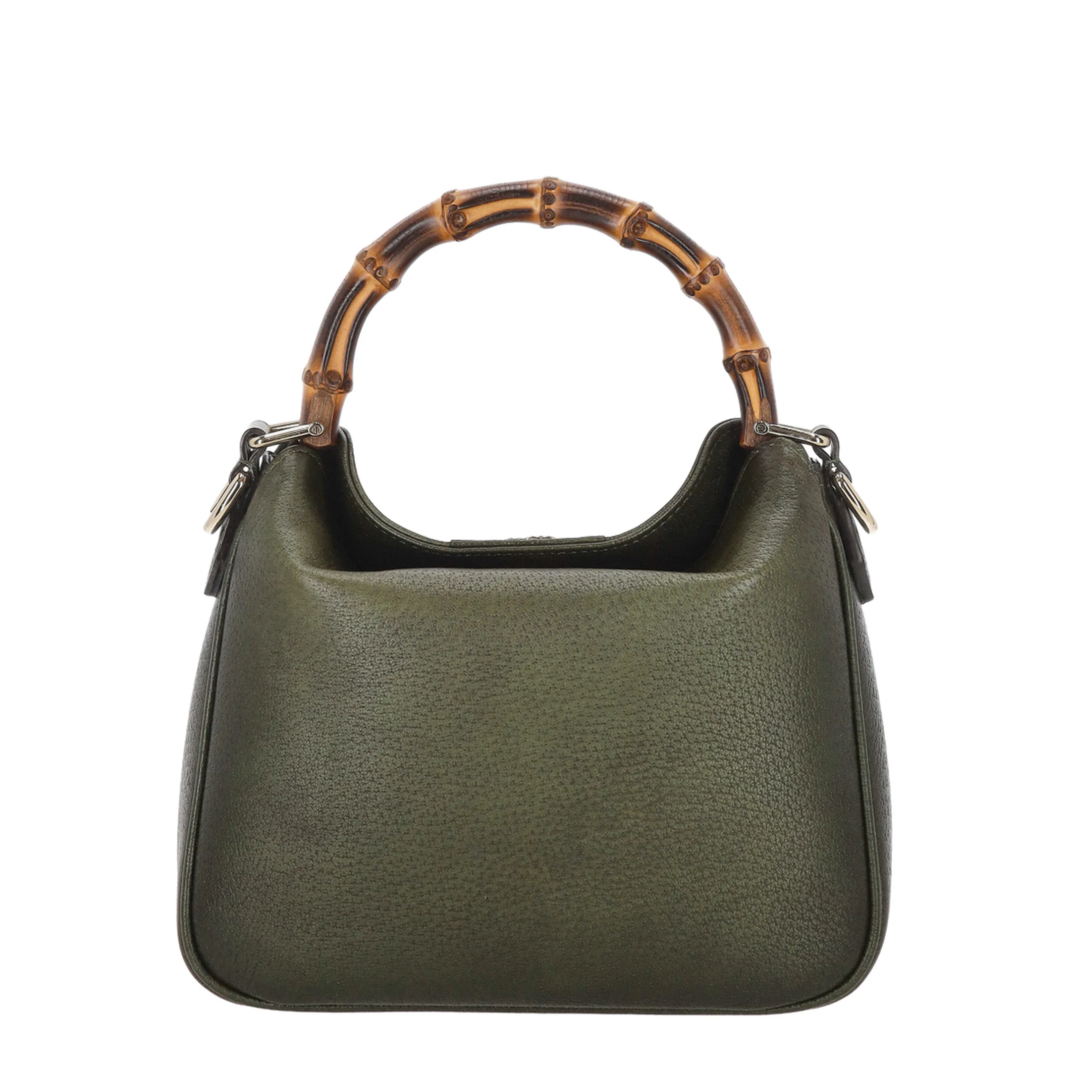 Diana Small Shoulder Bag in Gradient Green Leather - Image 2