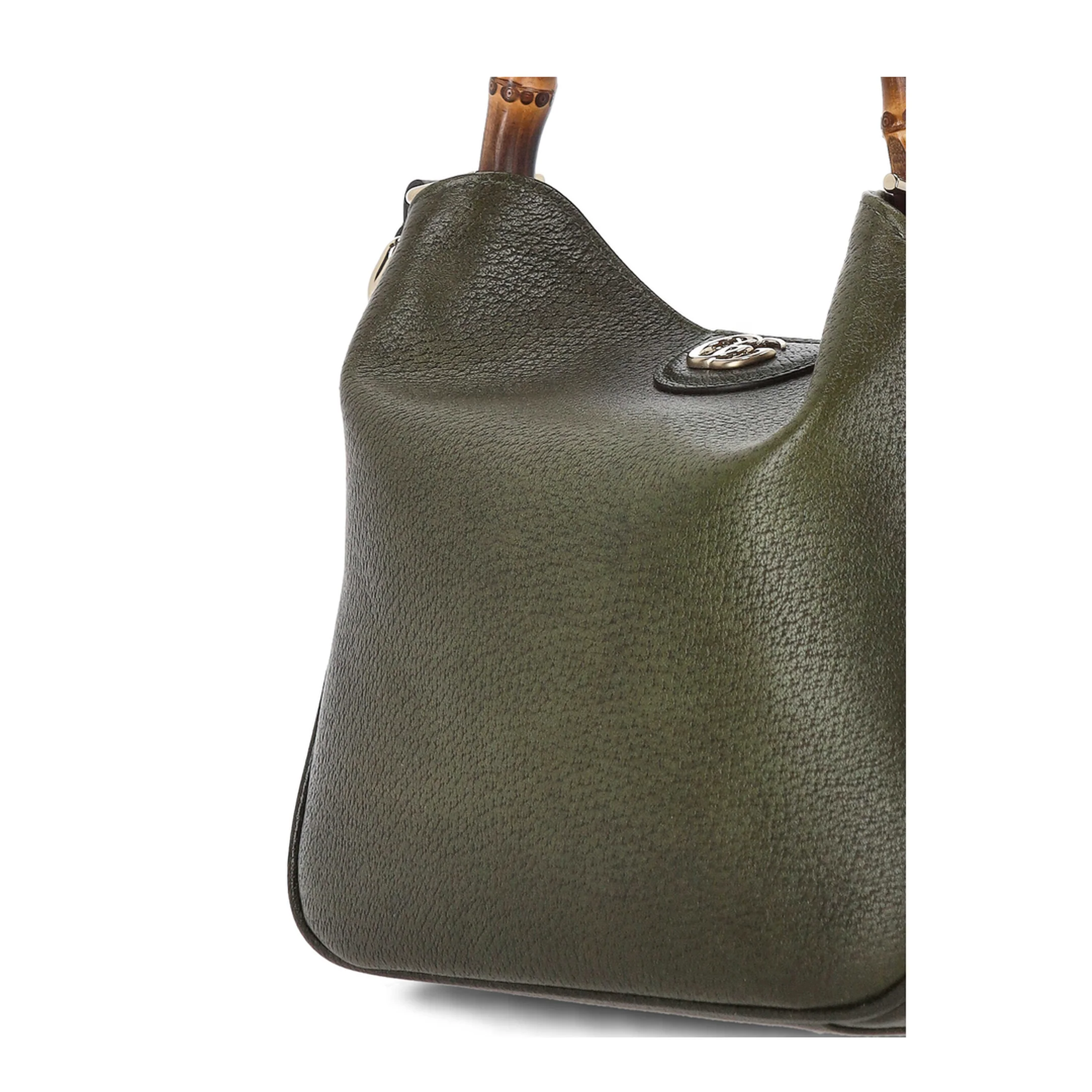 Diana Small Shoulder Bag in Gradient Green Leather - Image 3