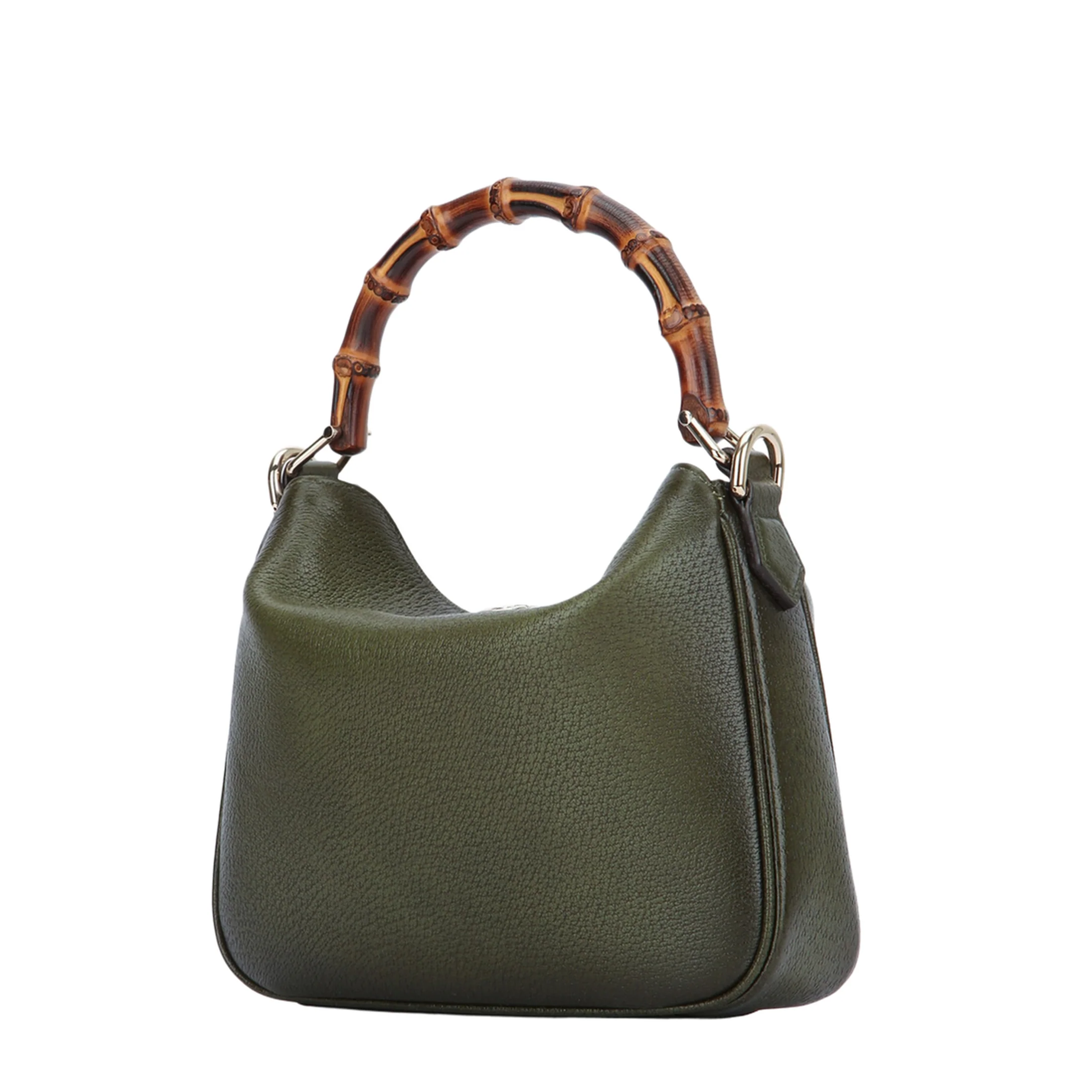 Diana Small Shoulder Bag in Gradient Green Leather - Image 5