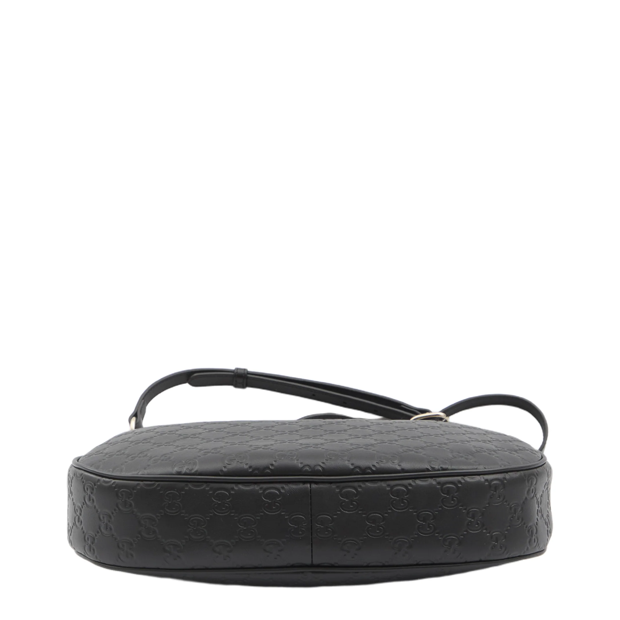 GG Emblem Large Leather Shoulder Bags - Black - Image 2