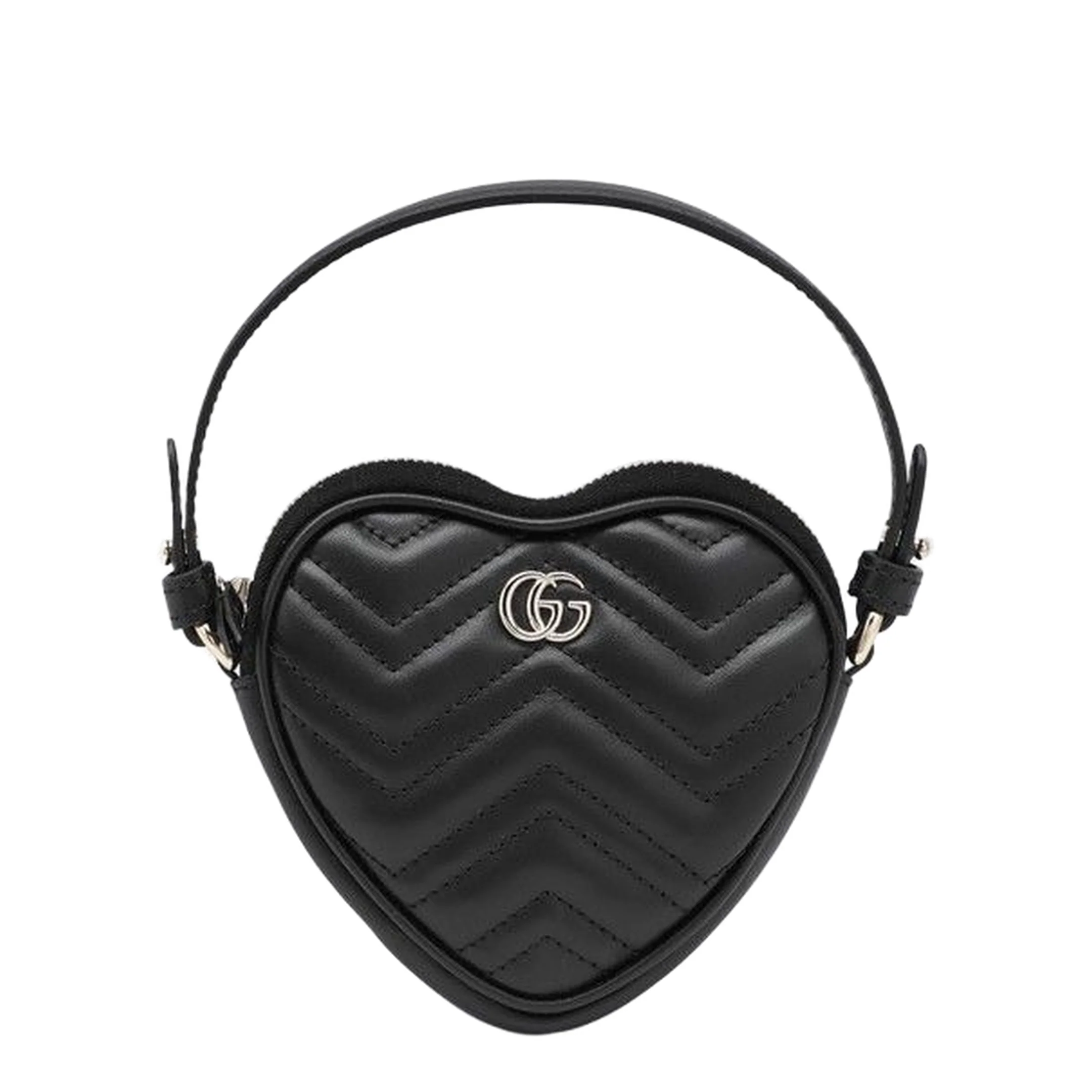 GG Marmont Mini Leather Handbag - Black - Image 3