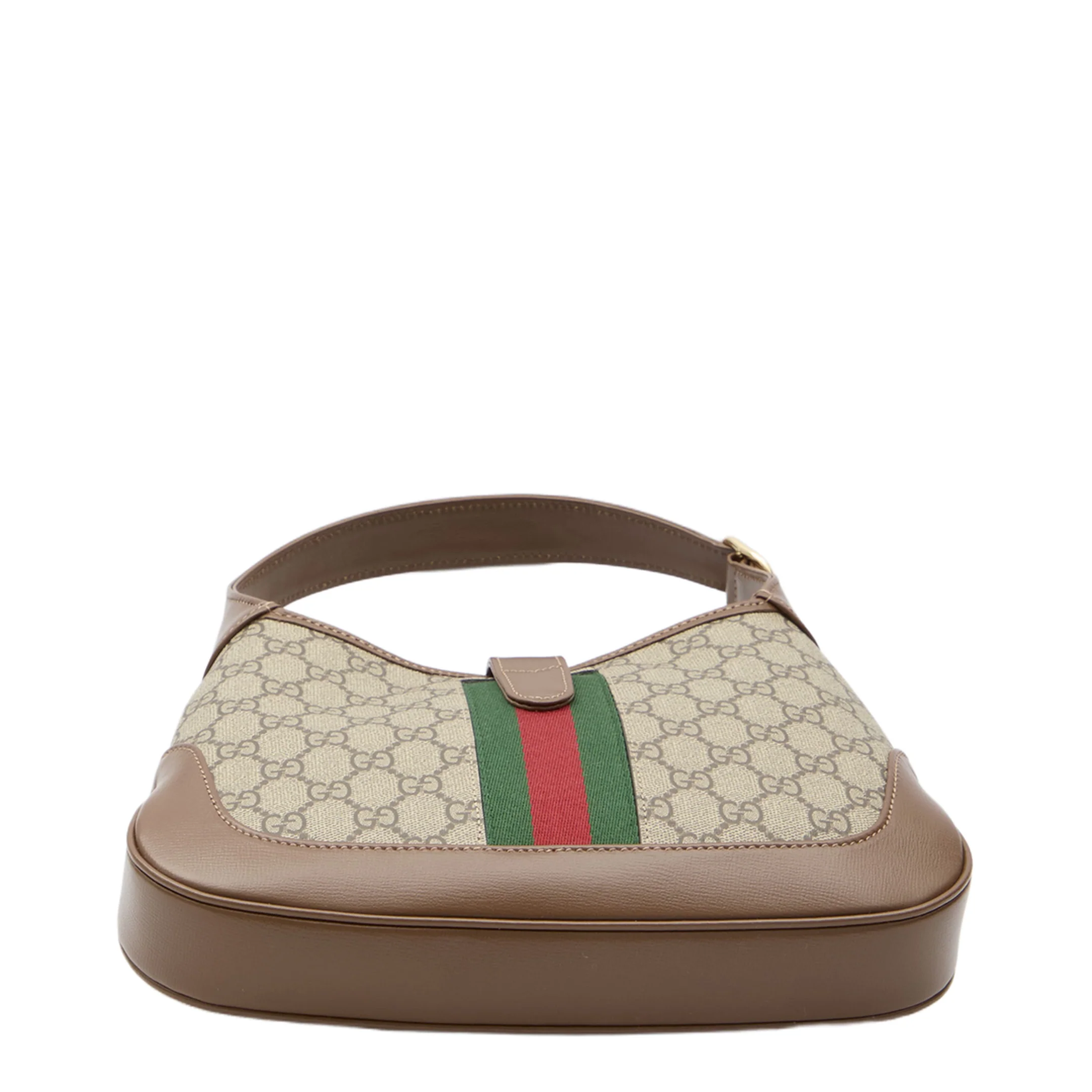 Ophidia Canvas Shoulder Bag - Brown - Image 3