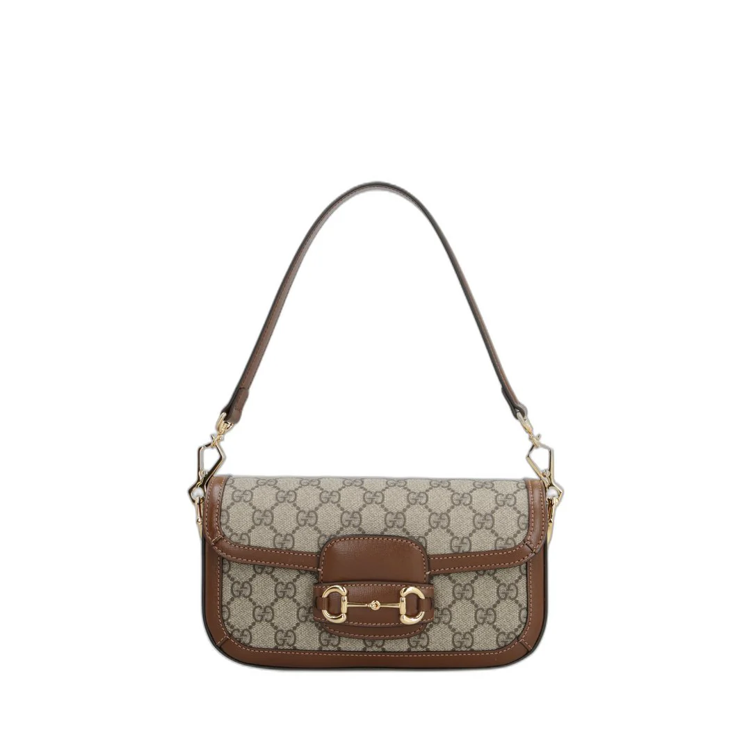 Horsebit 1955 Shoulder Bag Beige Ebony - Image 3