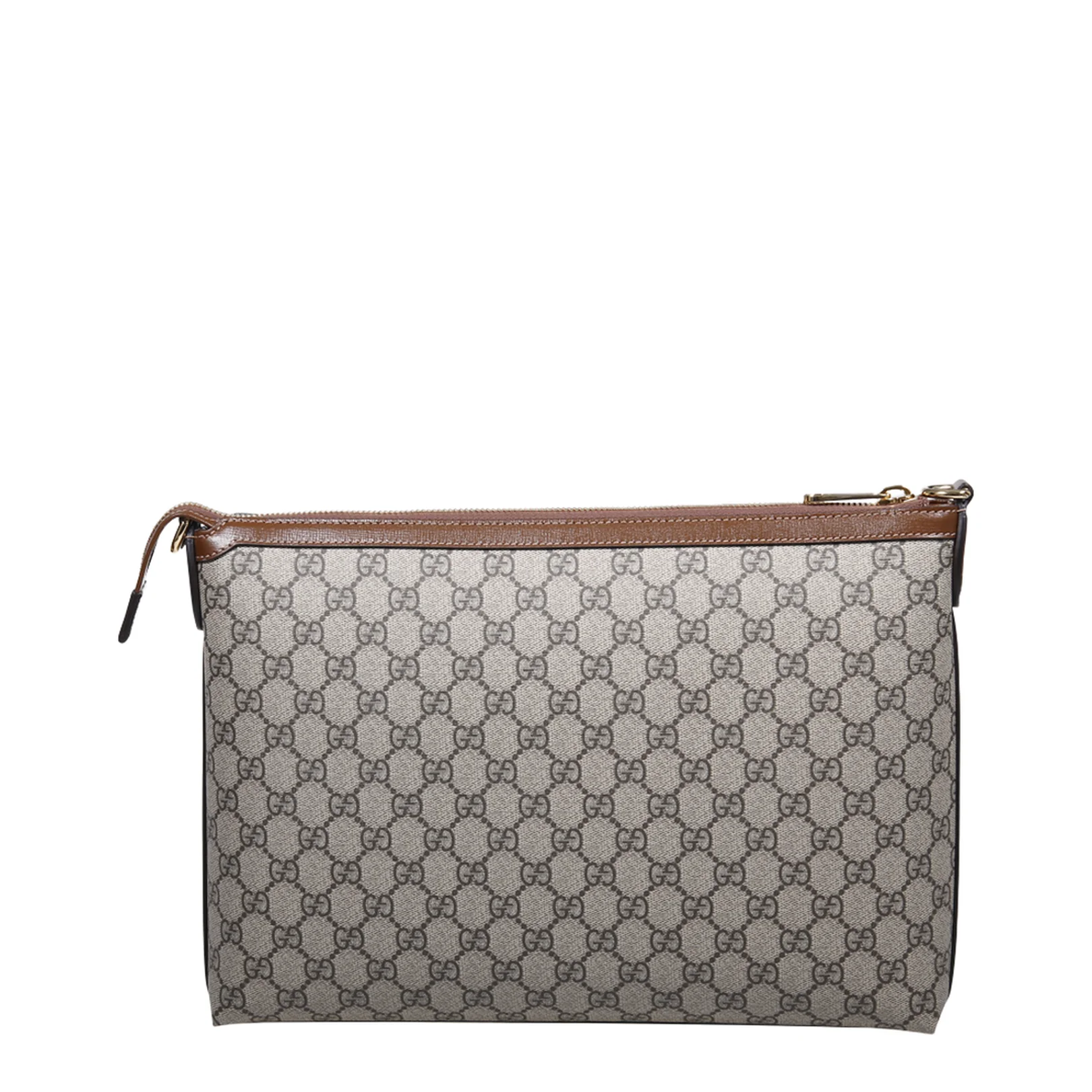Small Canvas Bi-Color Pouch - Gray - Image 4