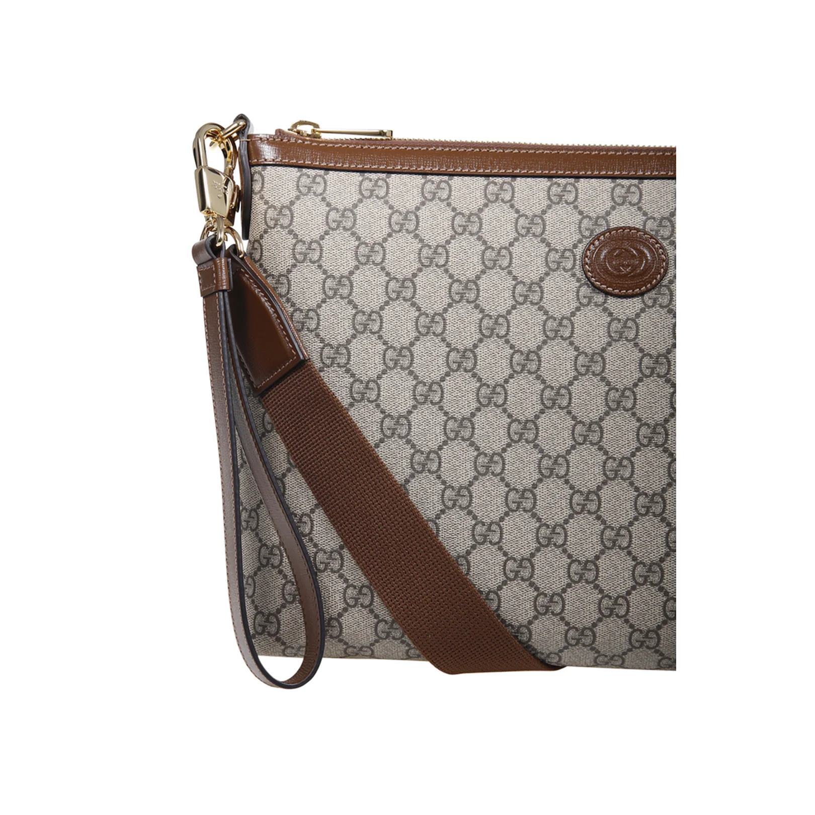 Small Canvas Bi-Color Pouch - Gray - Image 5