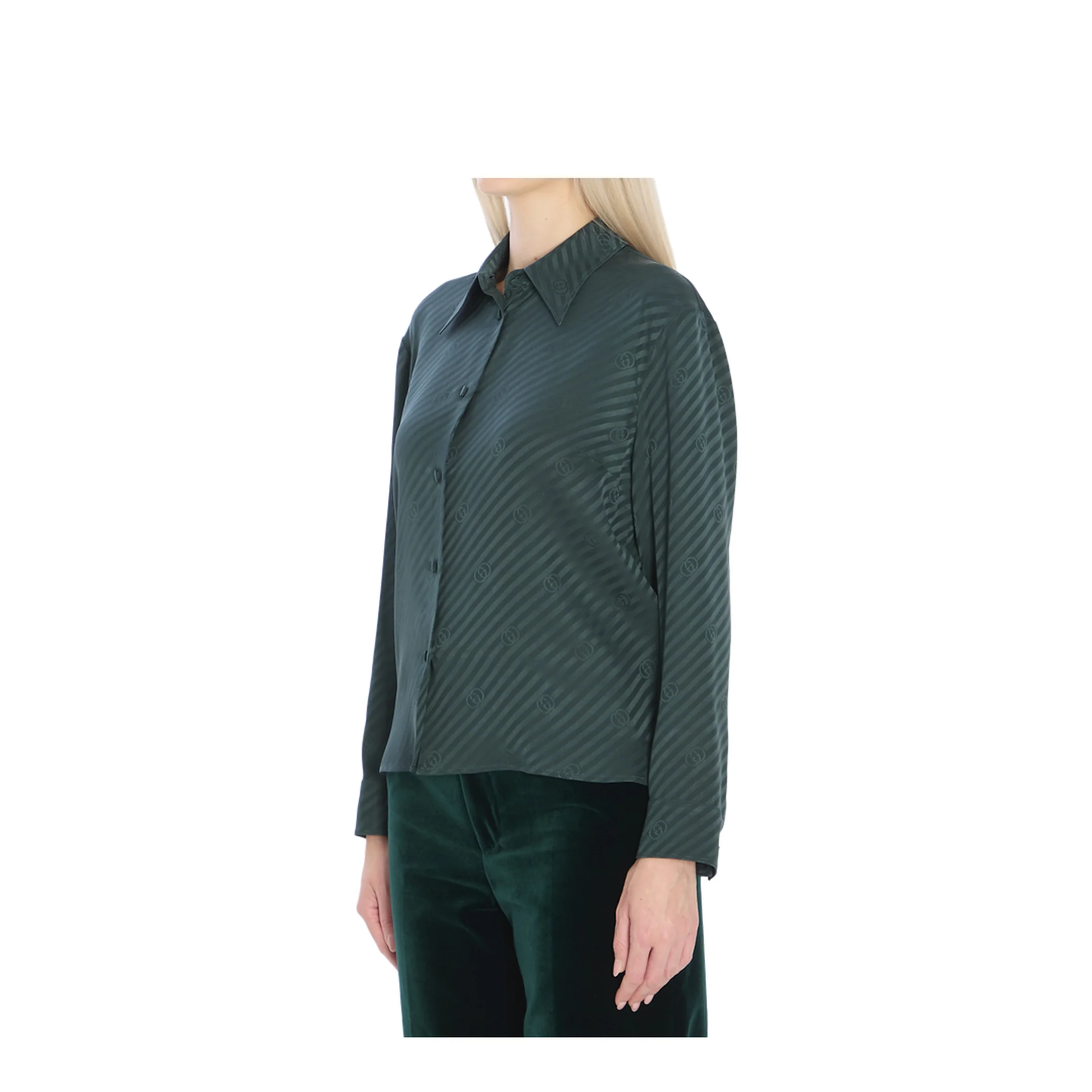 Interlocking Jacquard Silk Shirt - Image 2