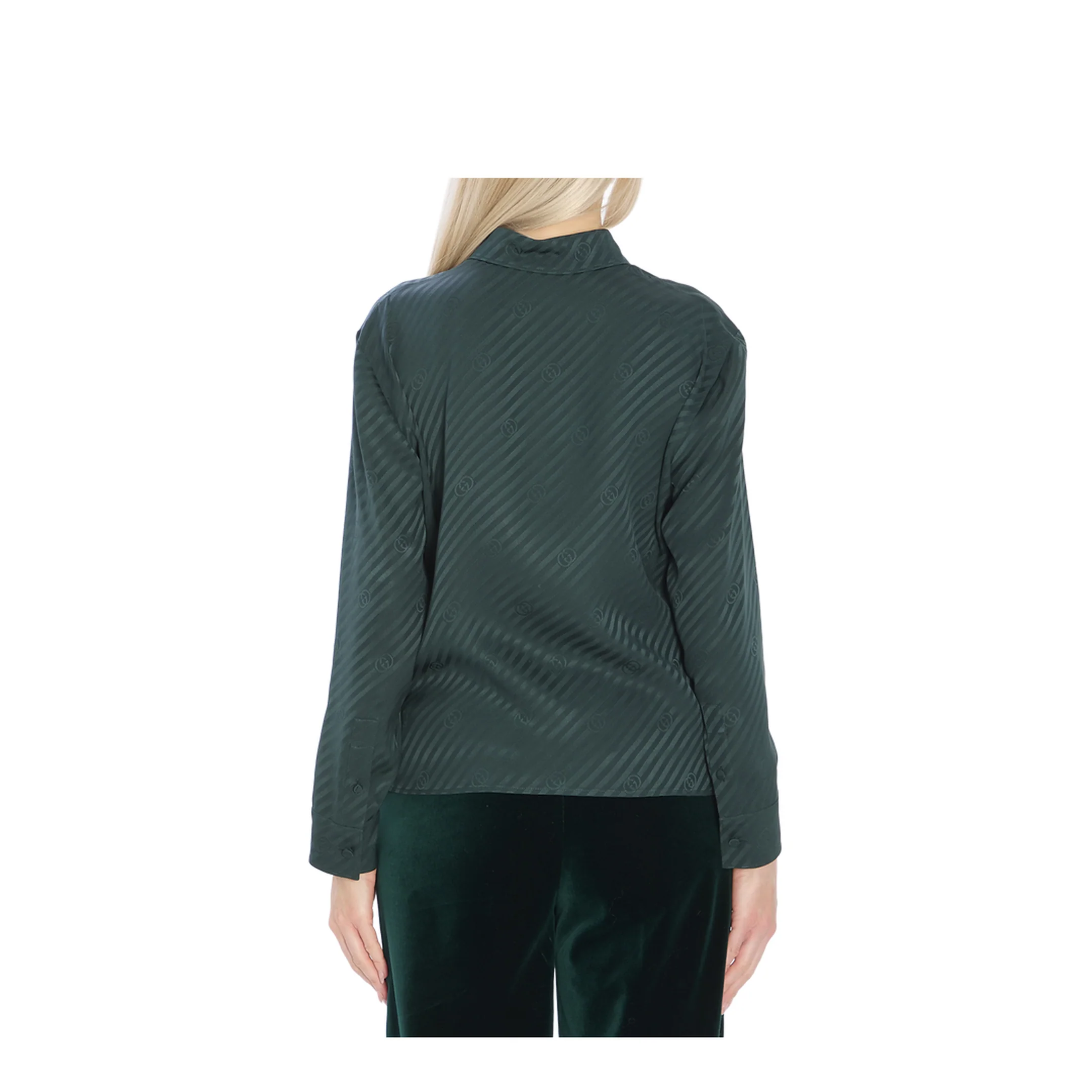 Interlocking Jacquard Silk Shirt - Image 4