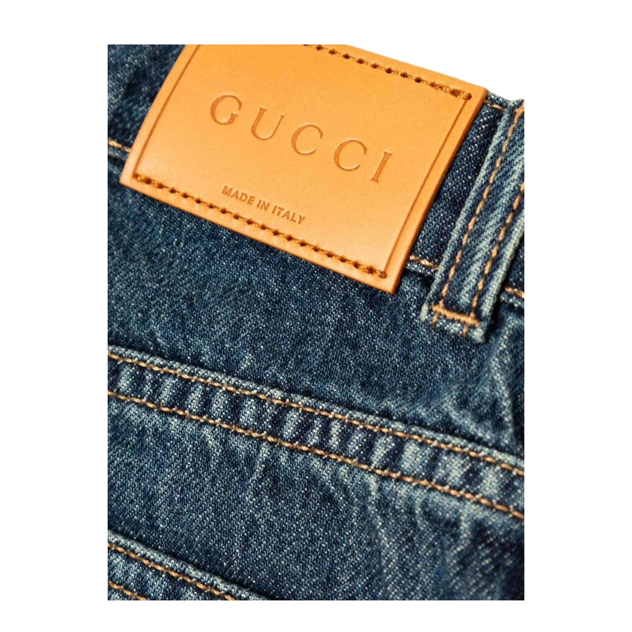 Ju Pants Eco Washed Denim Dark Blue Mix - Image 3