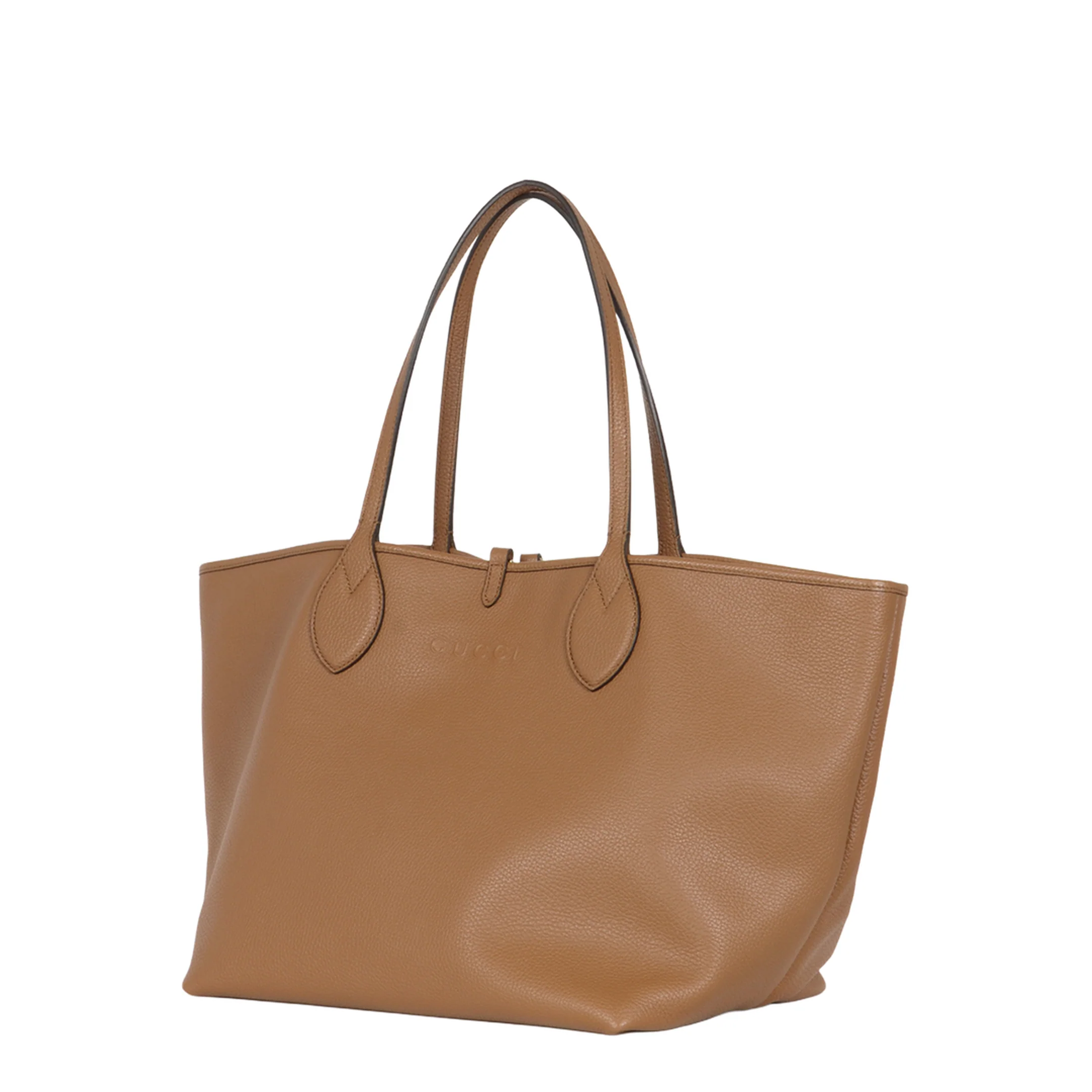 Totissima Large Leather Tote Bags - Brown - Image 3