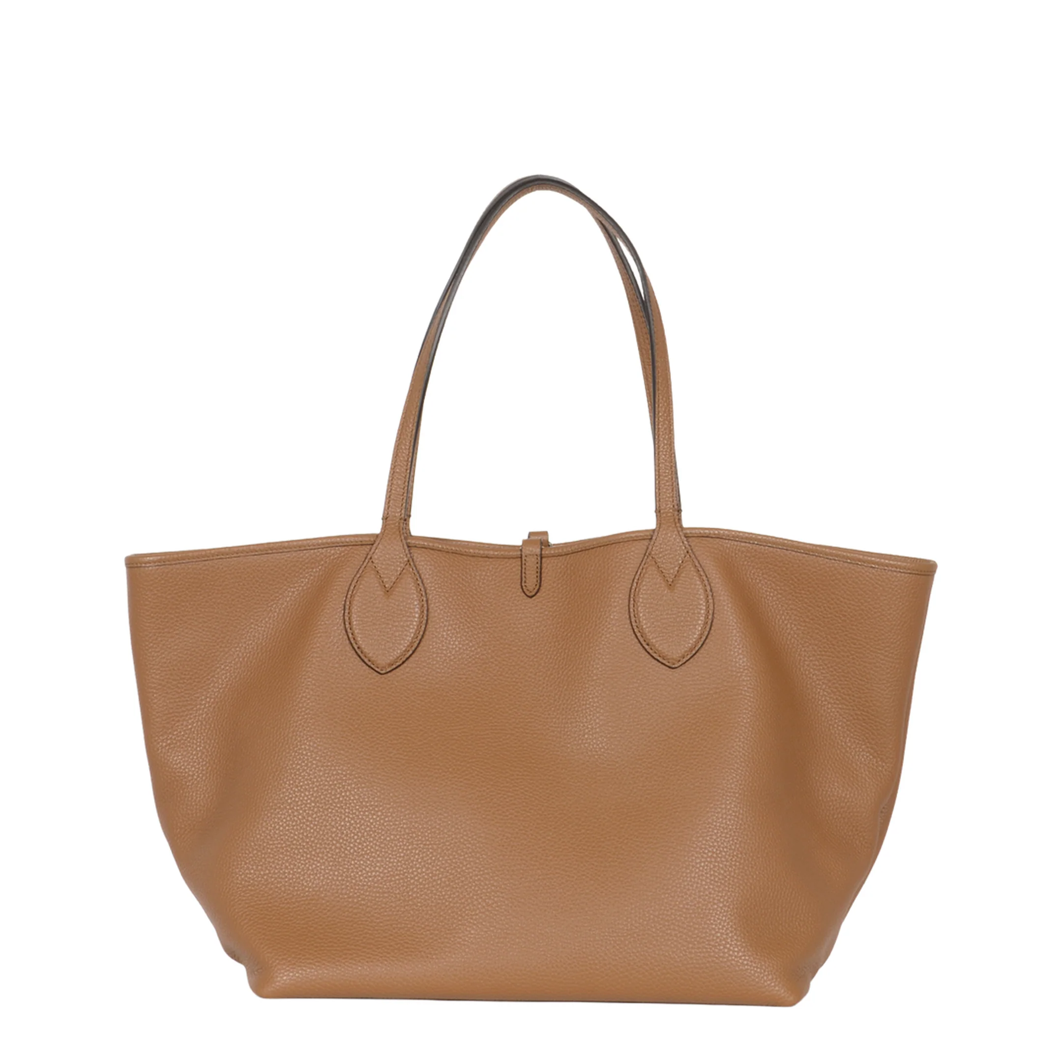 Totissima Large Leather Tote Bags - Brown - Image 5