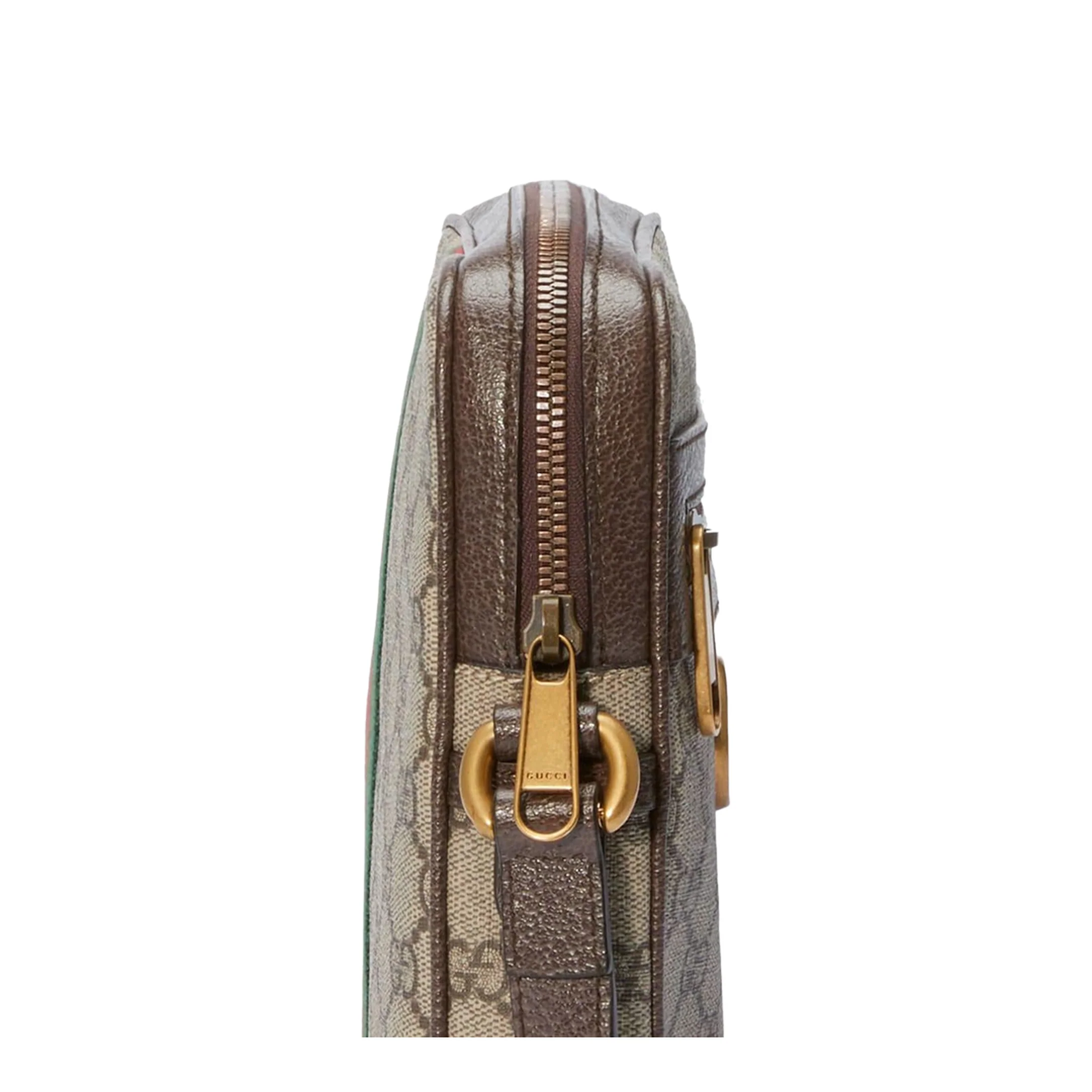 Ophidia Small Canvas Messenger Bag - Brown - Image 4