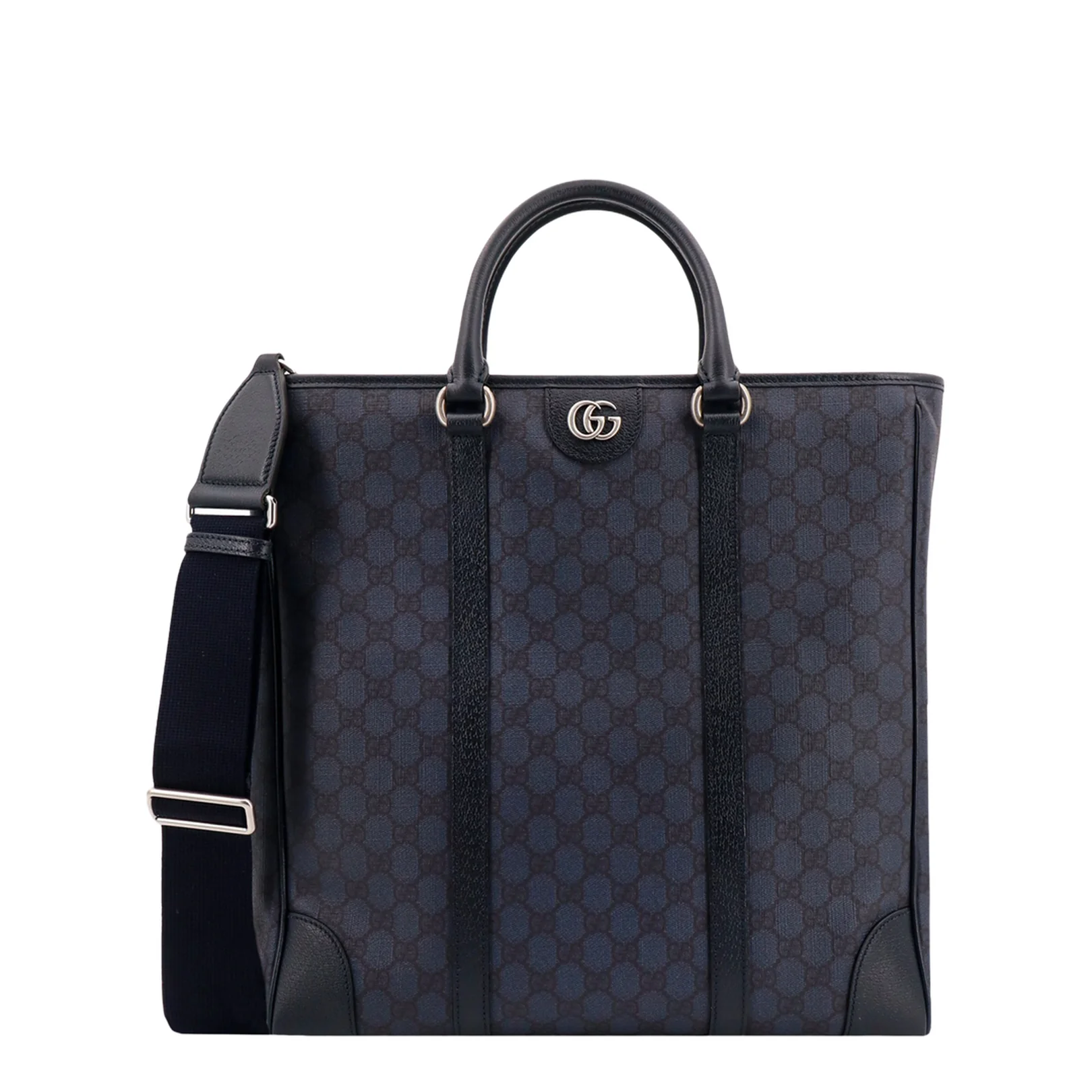 GG Black Large Canvas Tote Bag - Navy Blue