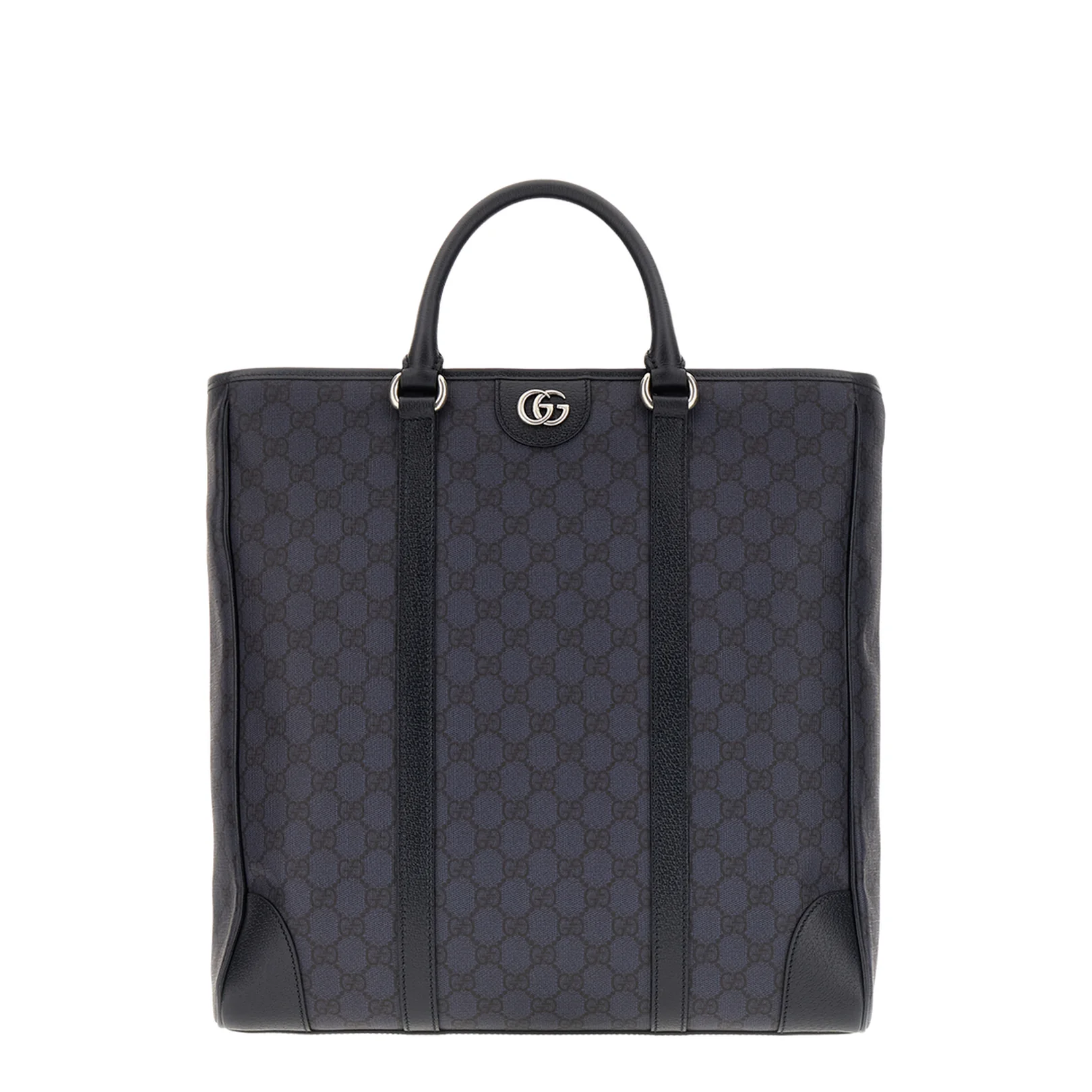 GG Black Large Canvas Tote Bag - Navy Blue - Image 4