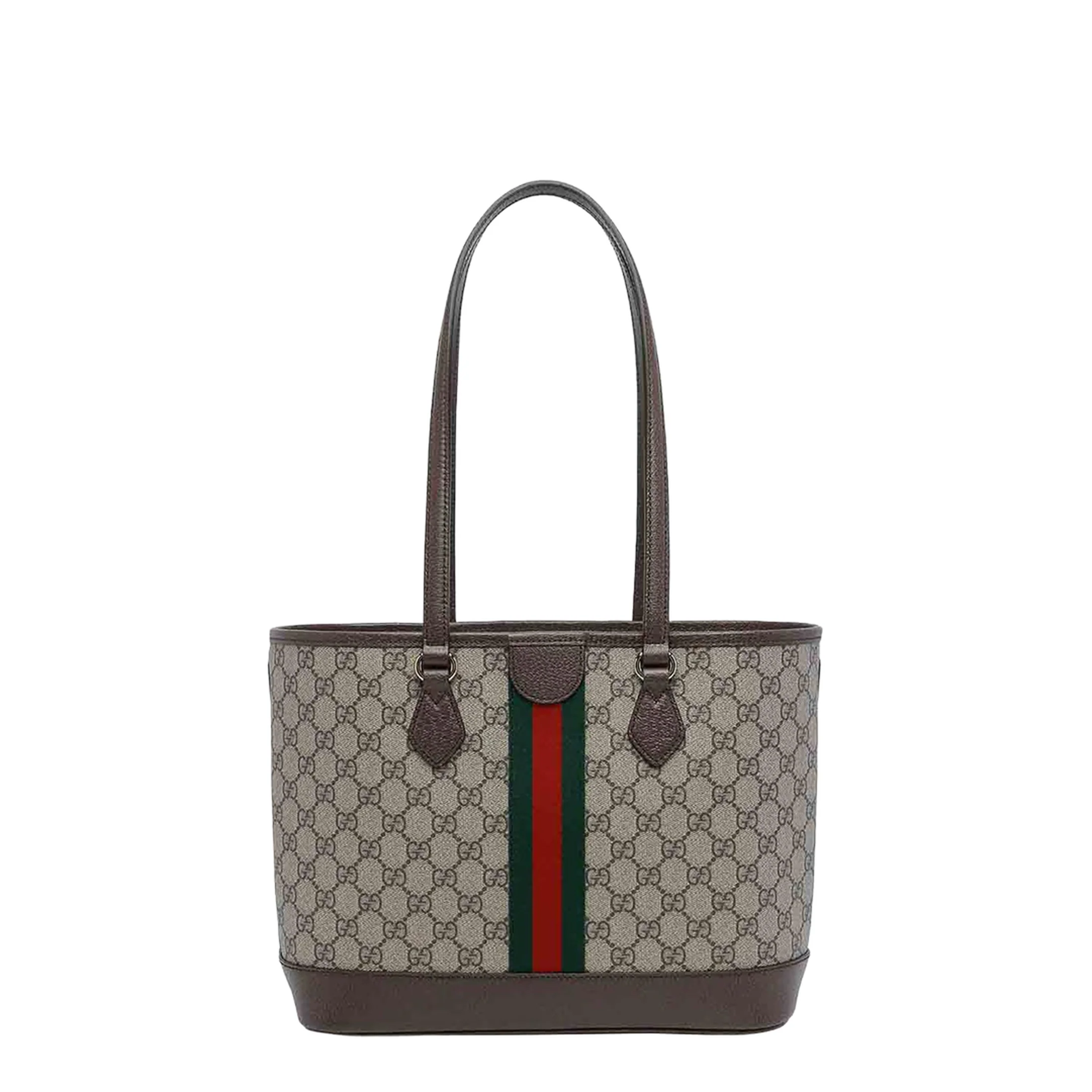 Ophidia Medium Tote Bag in Beige and Brown GG Fabric - Image 3