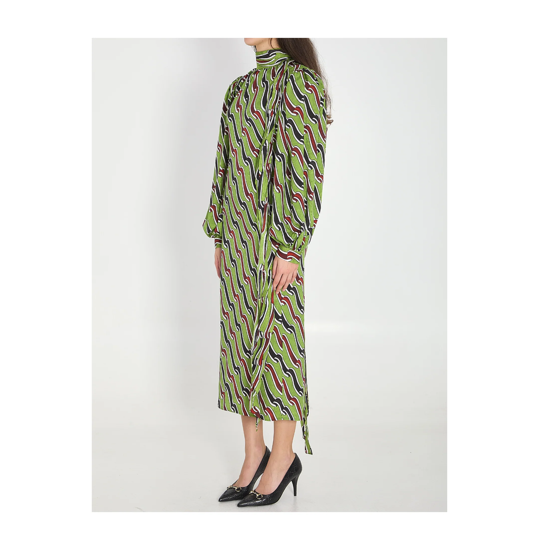Printed Silk Dress - Image 2