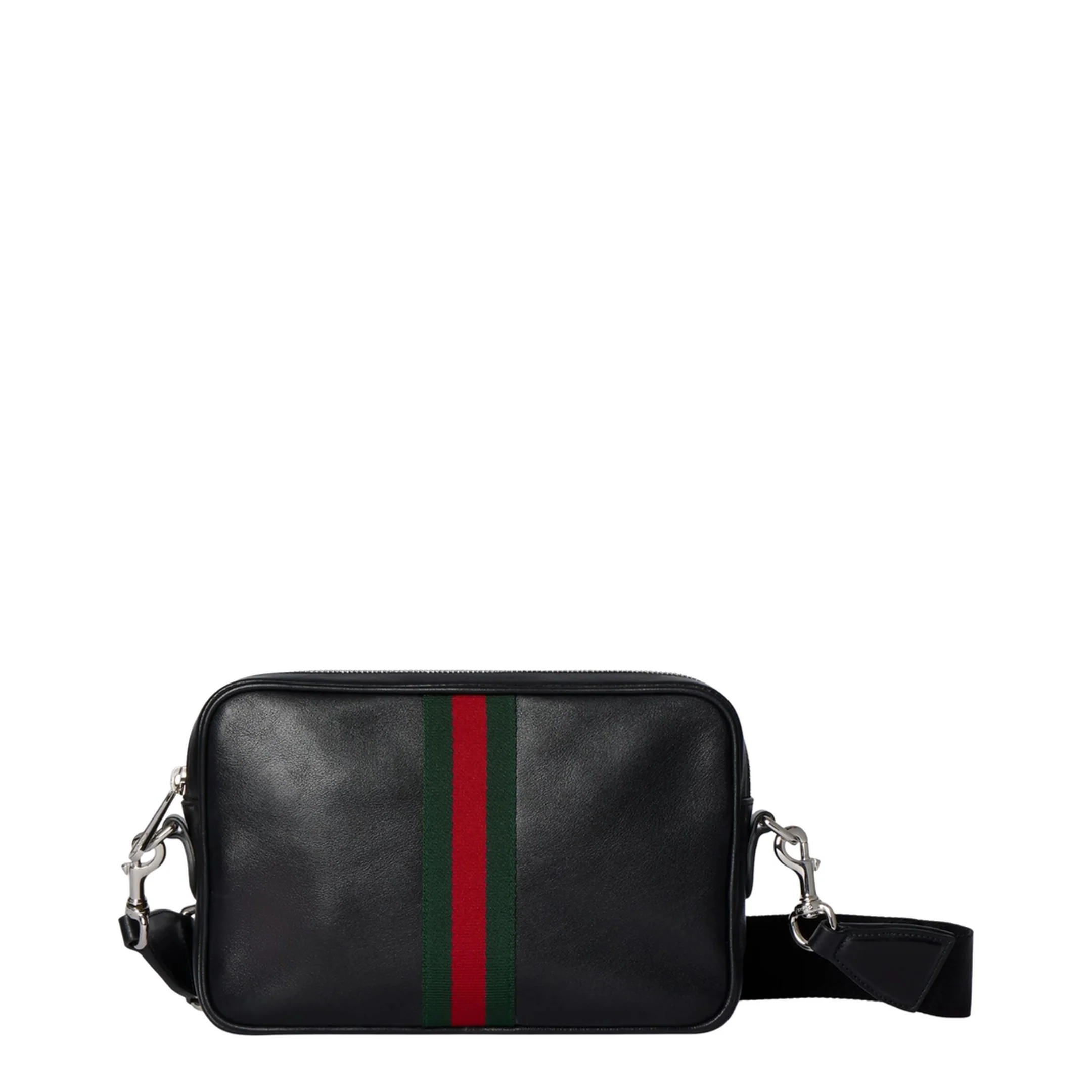 Web Trademark Small Crossbody Bag - Black