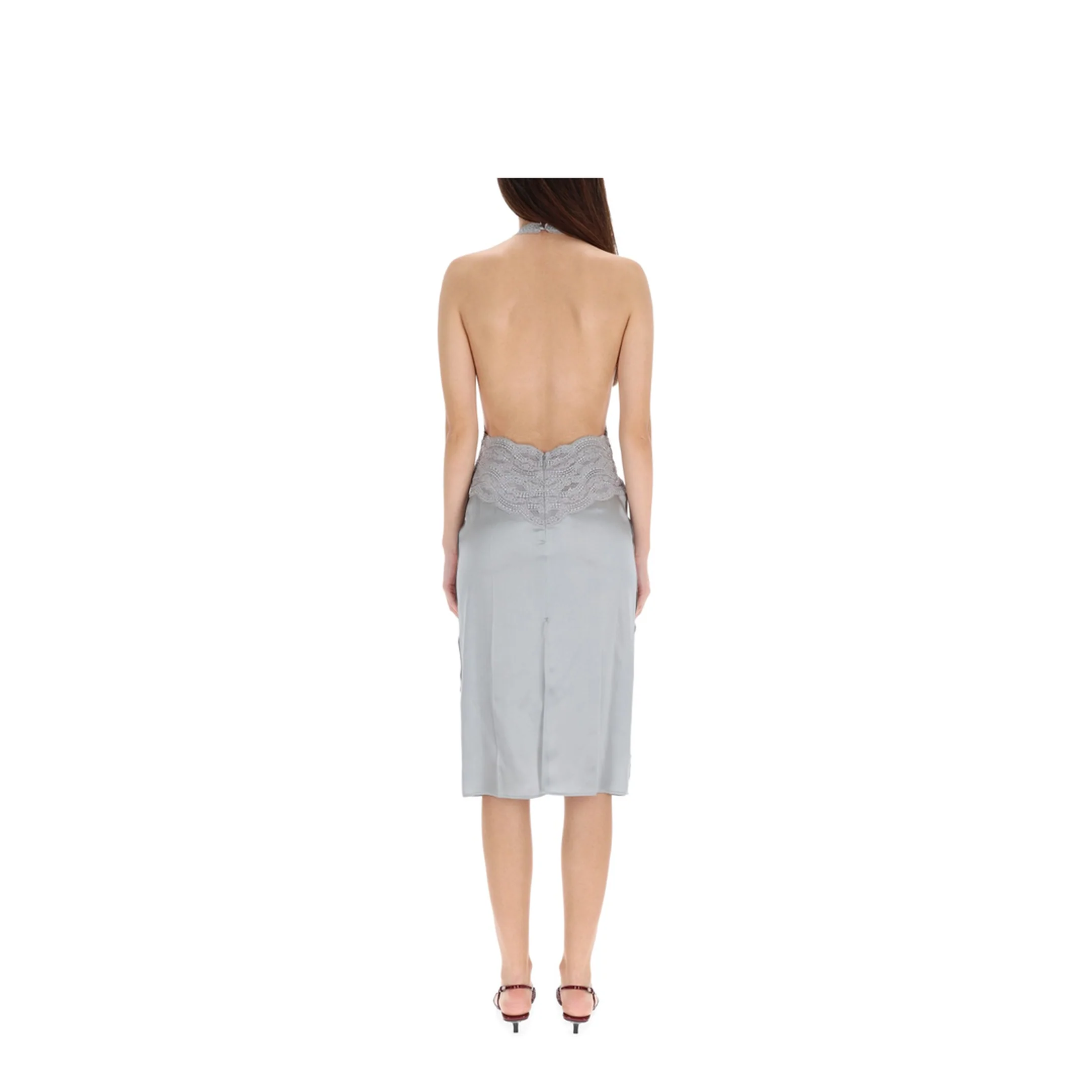 Silk Satin Dress - Image 3