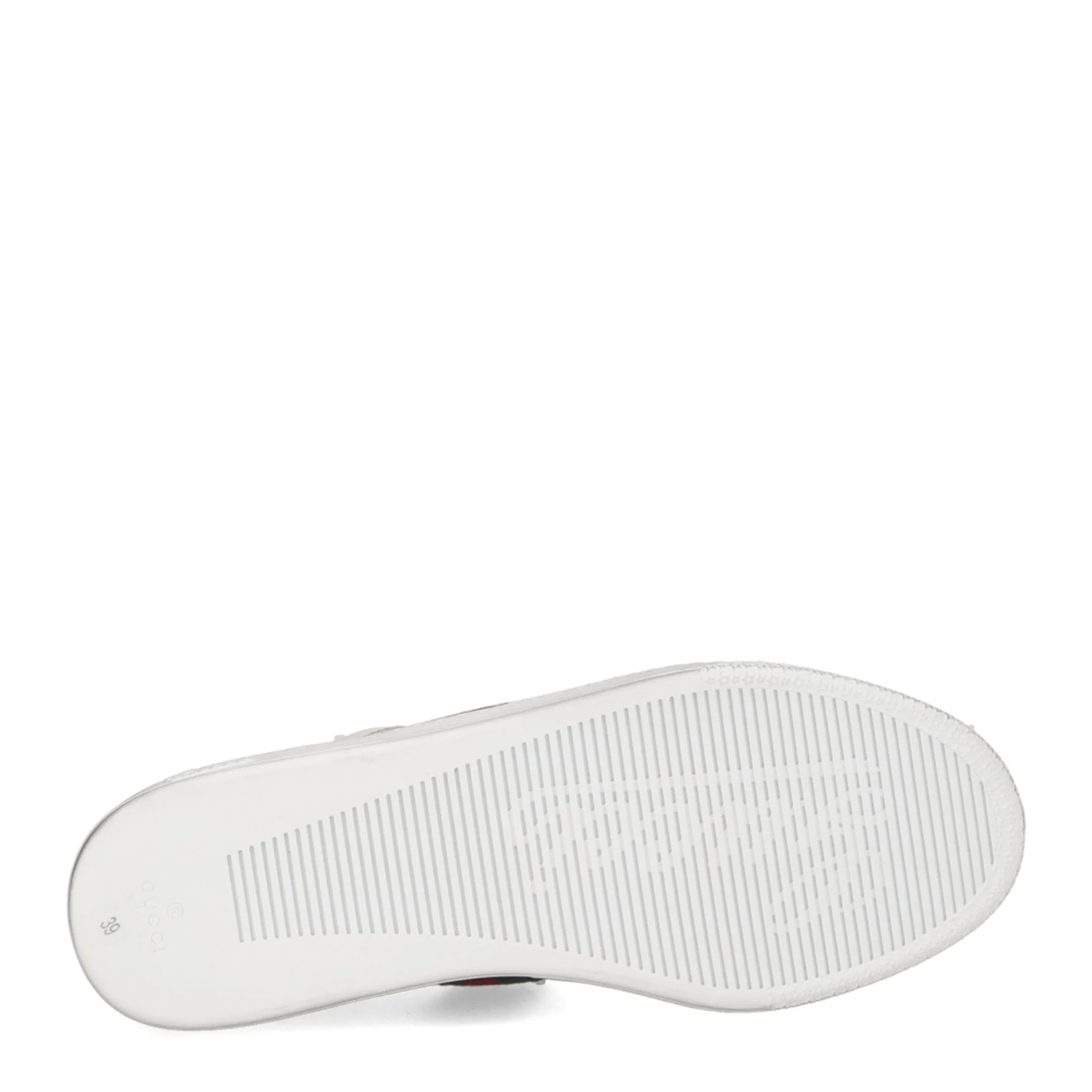 Stretch Low-Top Trainer in White Leather - Image 4