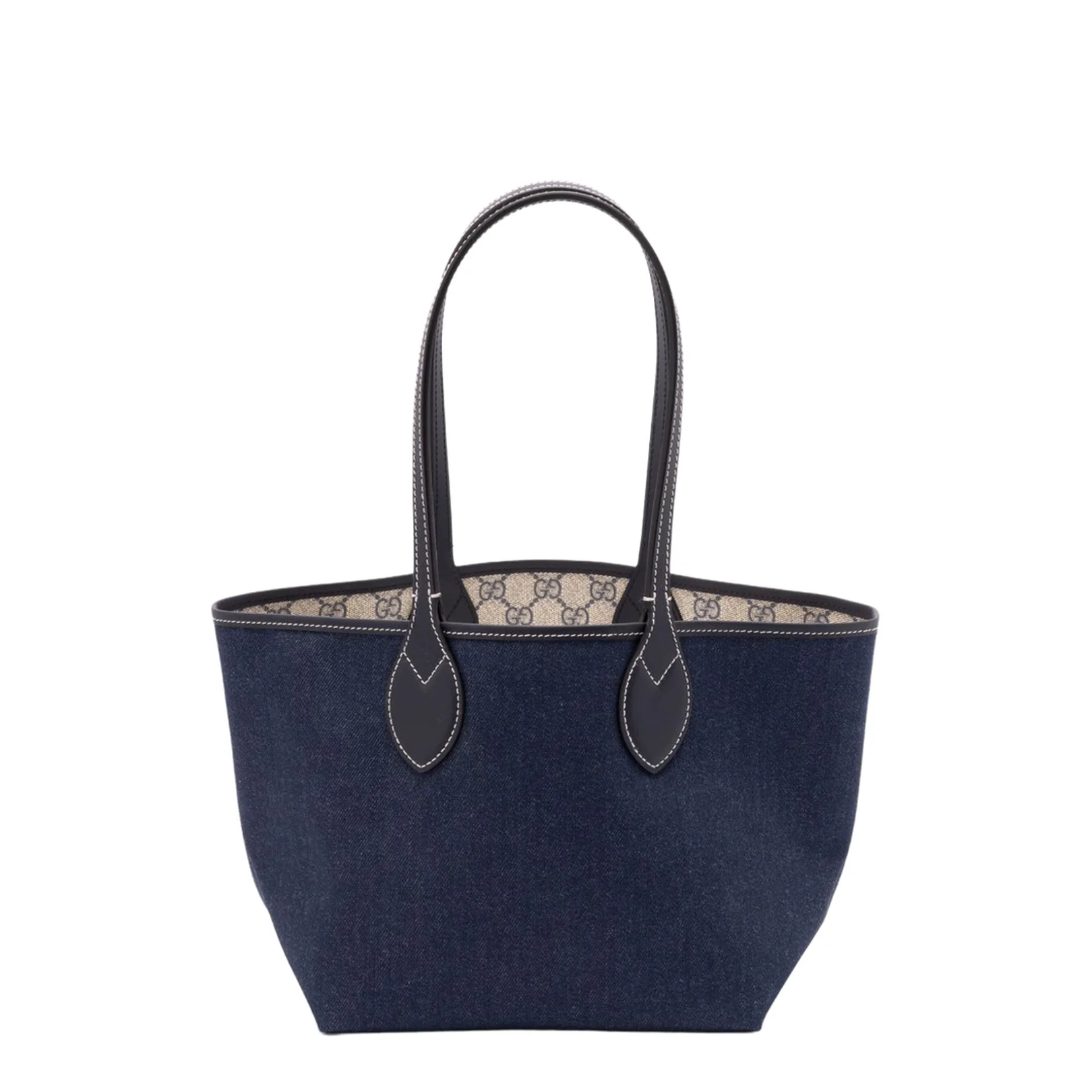 Totissima Large Denim Tote Bags - Blue - Image 2