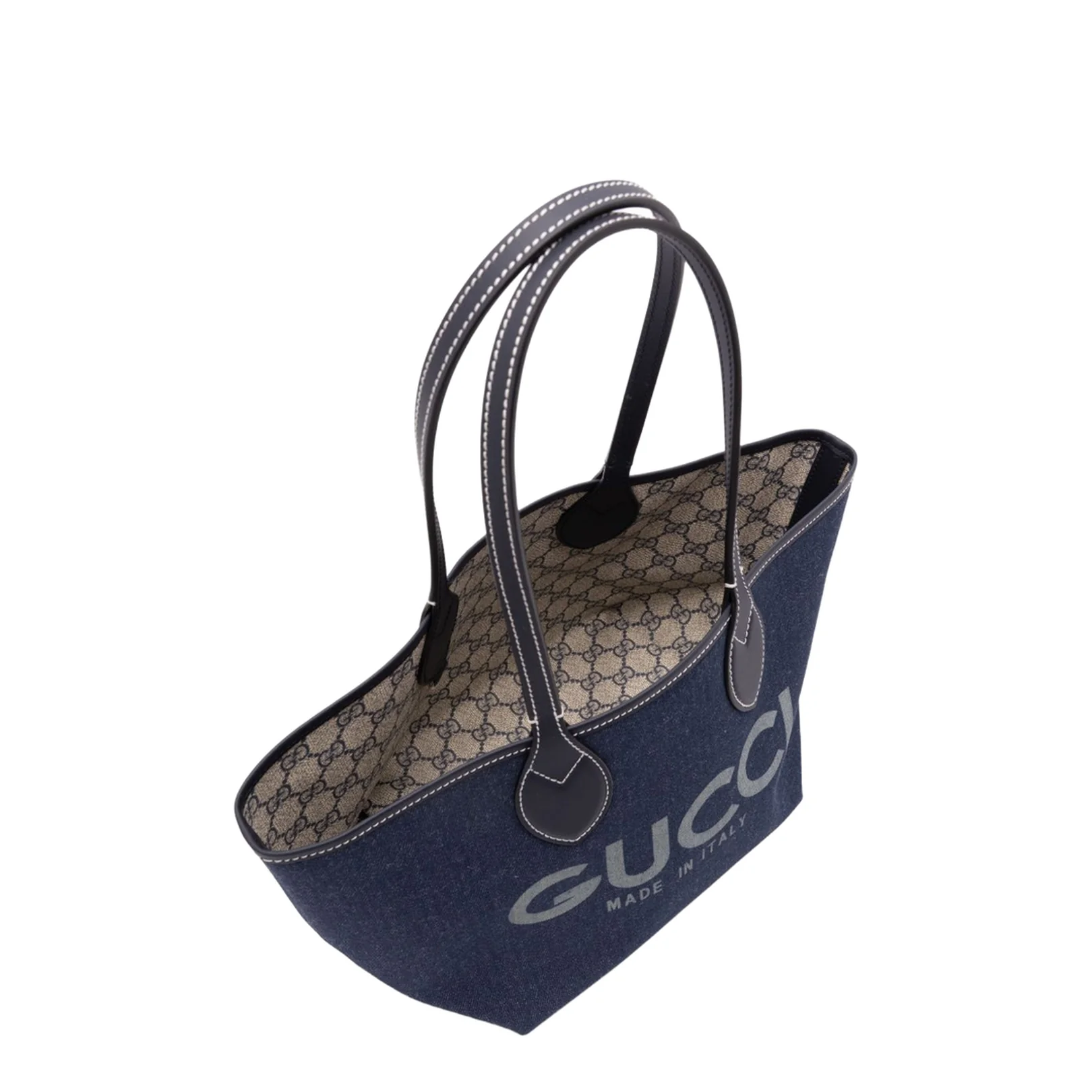 Totissima Large Denim Tote Bags - Blue - Image 3