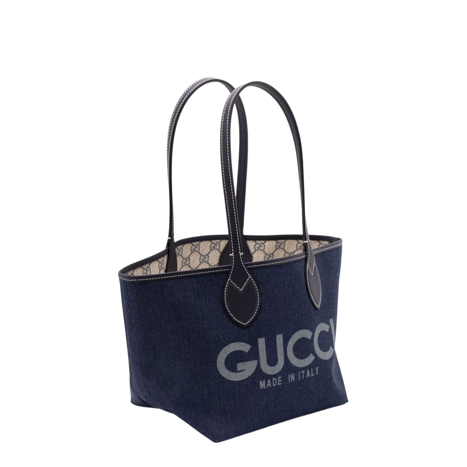 Totissima Large Denim Tote Bags - Blue - Image 4