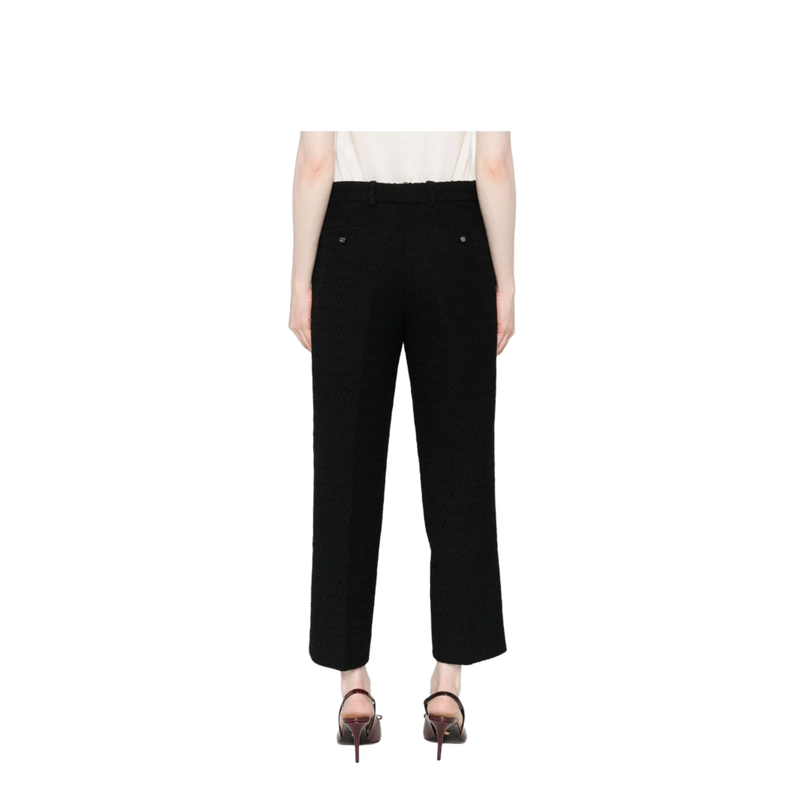 Wool Tweed Trousers - Image 3