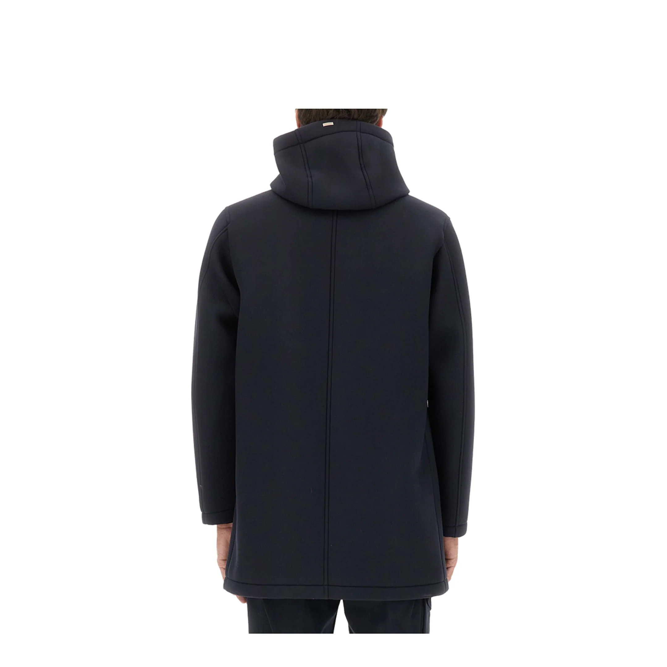 Long Parka in Three Layers Scuba - Image 3
