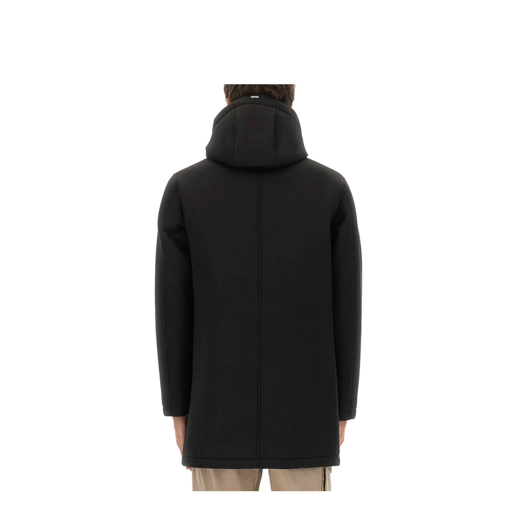 Long Parka in Three Layers Scuba - Image 3