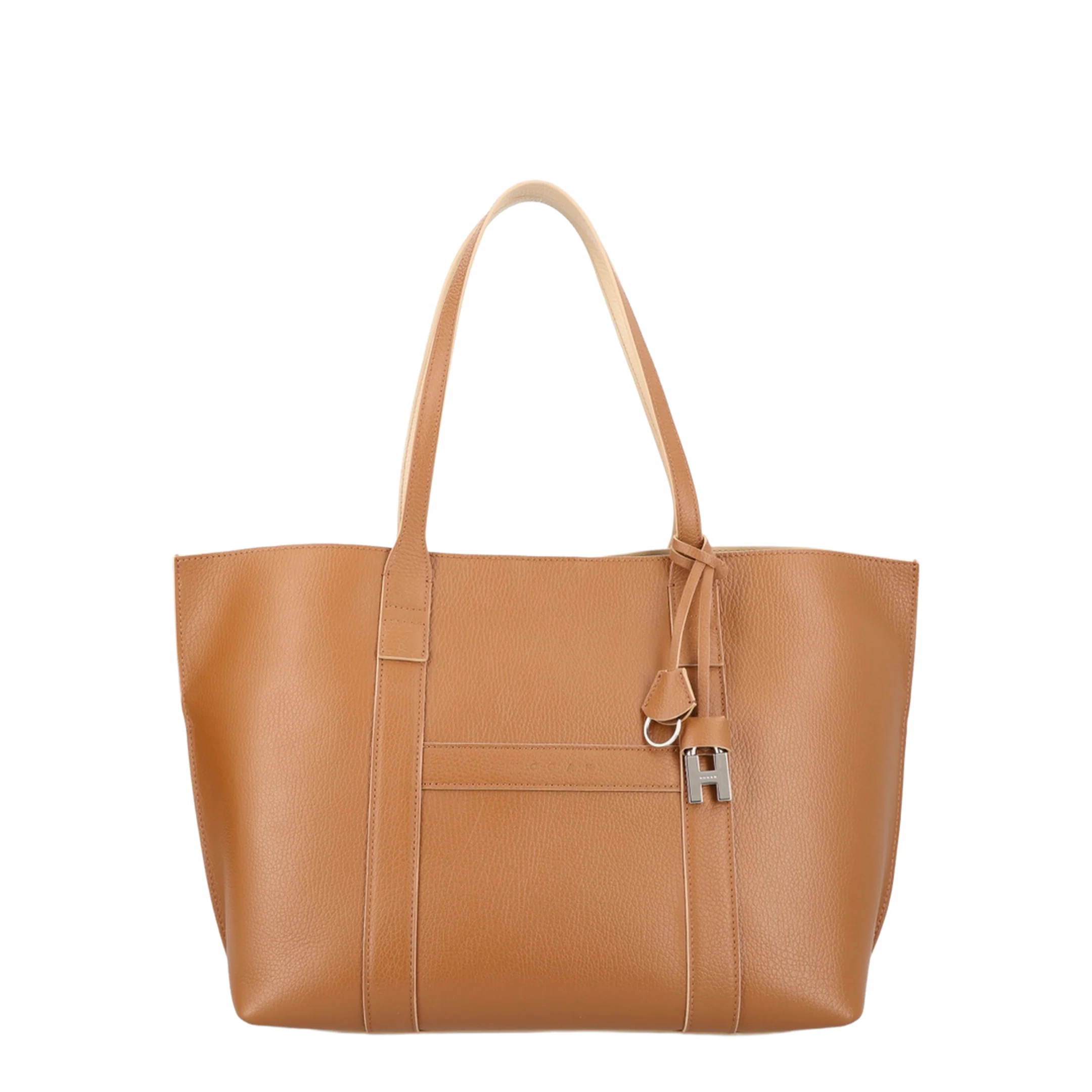 Script Shopping Bag Medium Brown