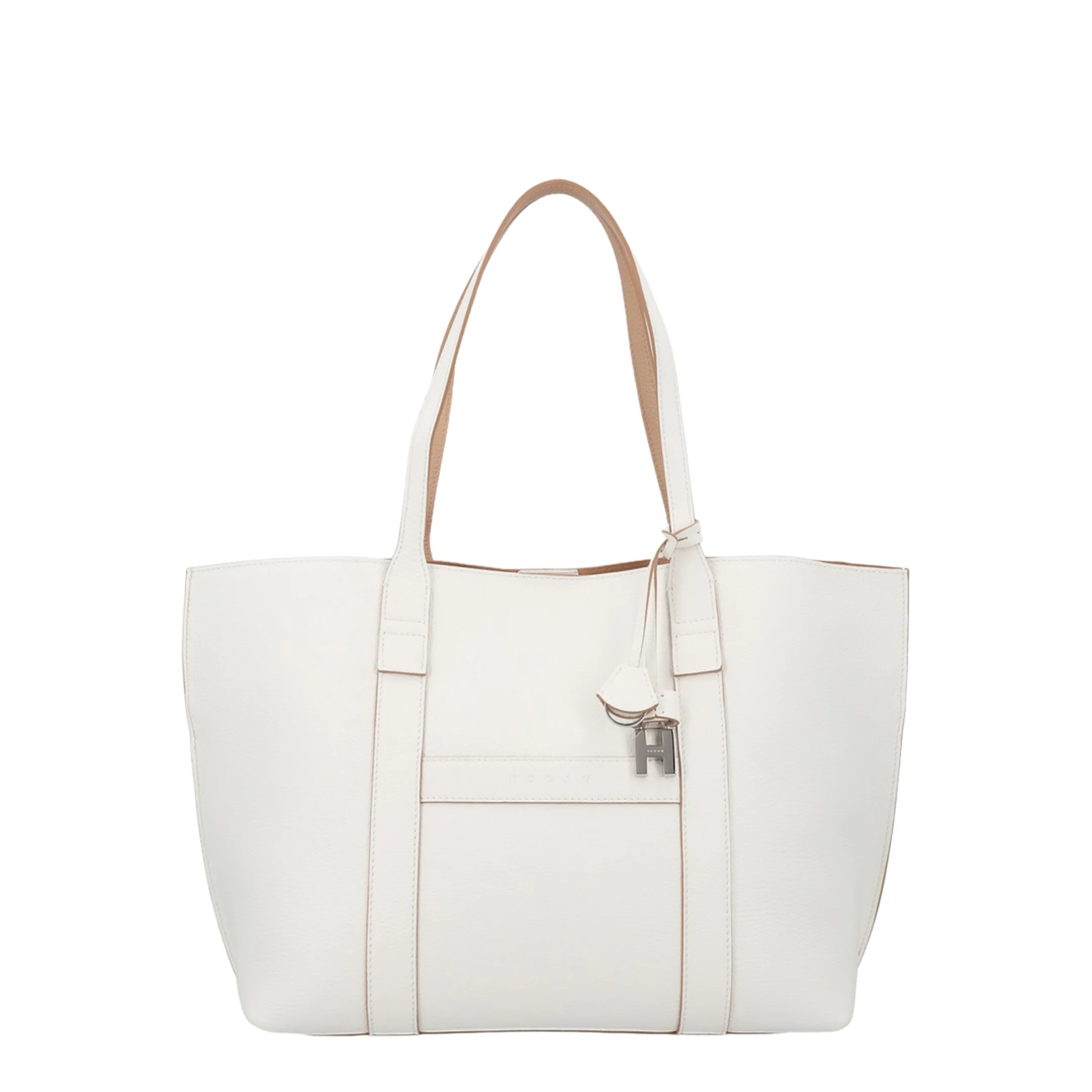 Script Shopping Bag Medium Ivory