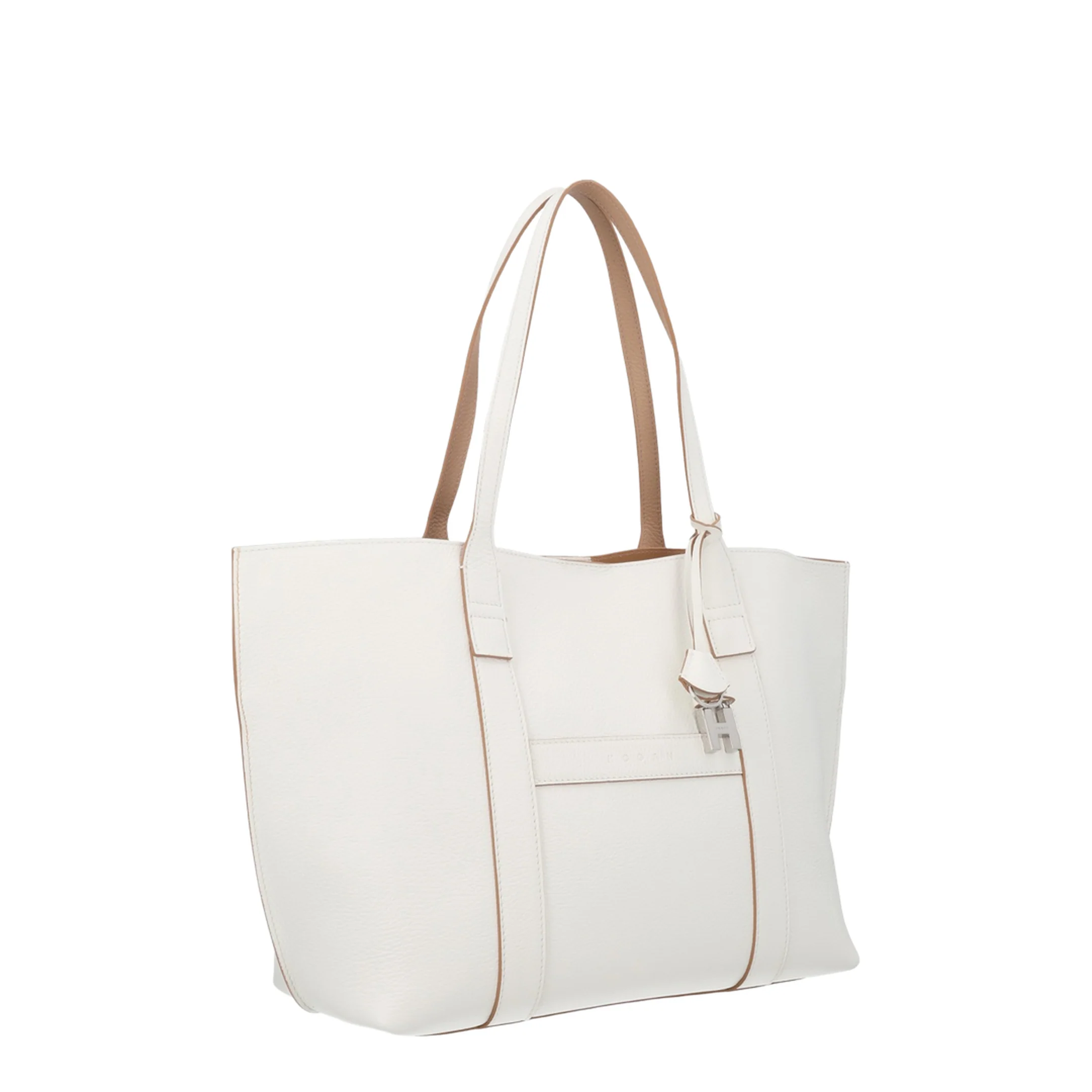 Script Shopping Bag Medium Ivory - Image 2