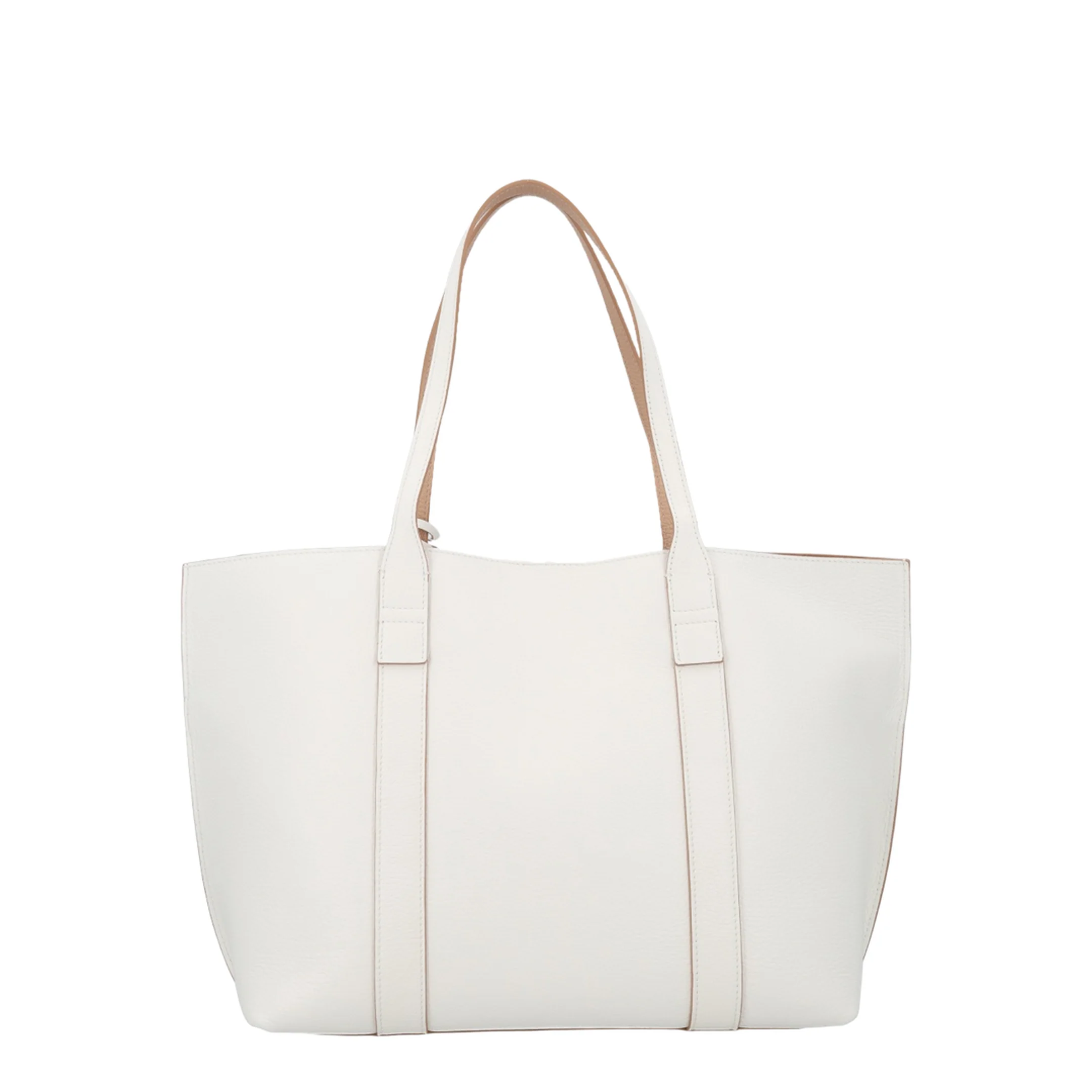 Script Shopping Bag Medium Ivory - Image 3