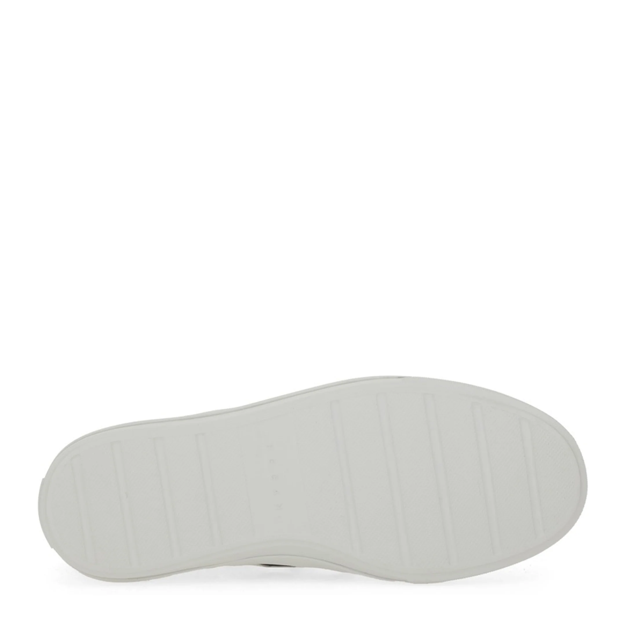 White Logo Design Flat Rubber Sole Lace-Up Closure - Image 5