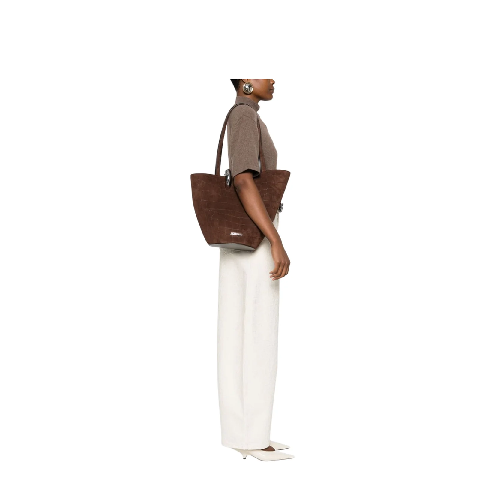 Medium Asymmetric Bucket Bag - Image 4