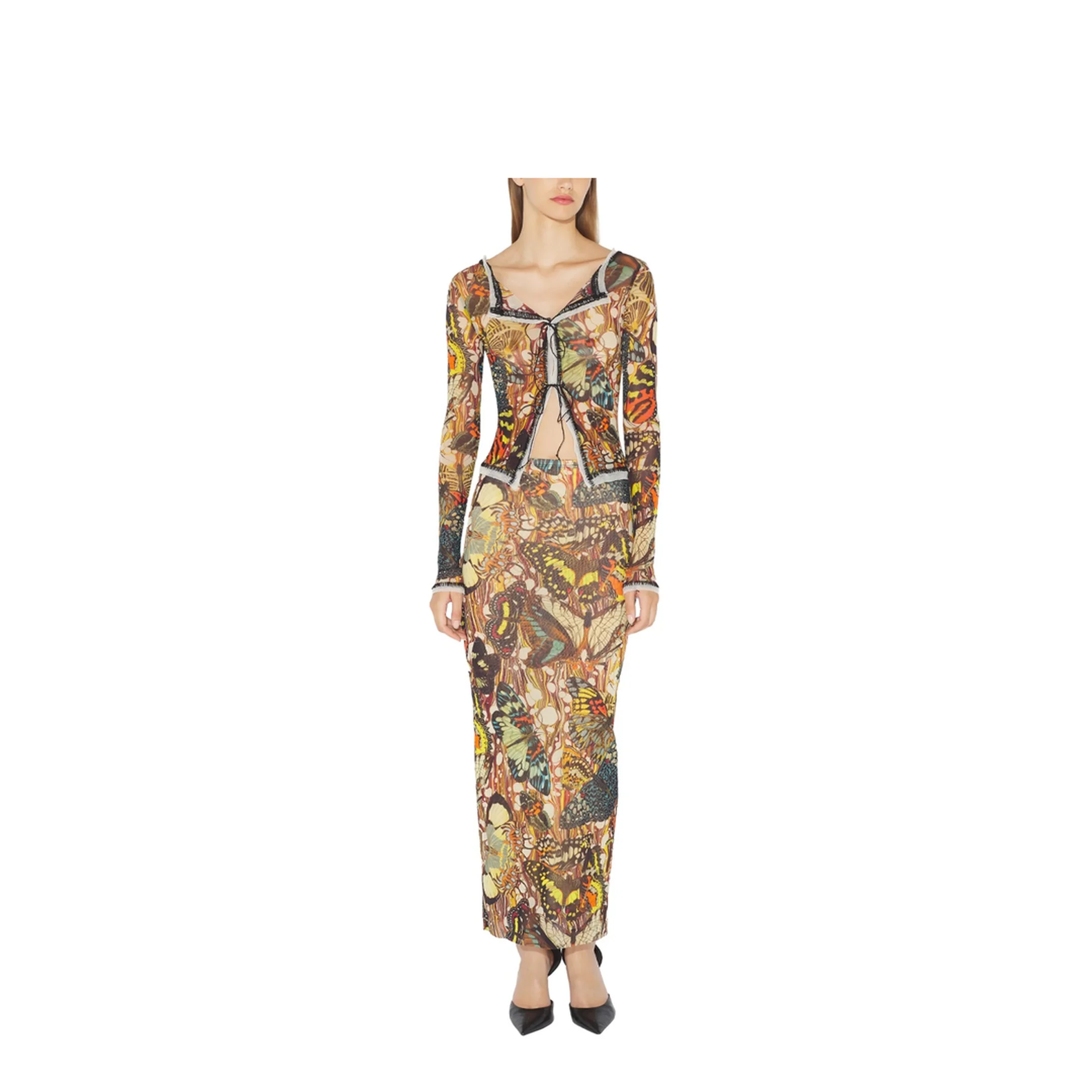 Cardigan with Bow Tie Print - Image 2