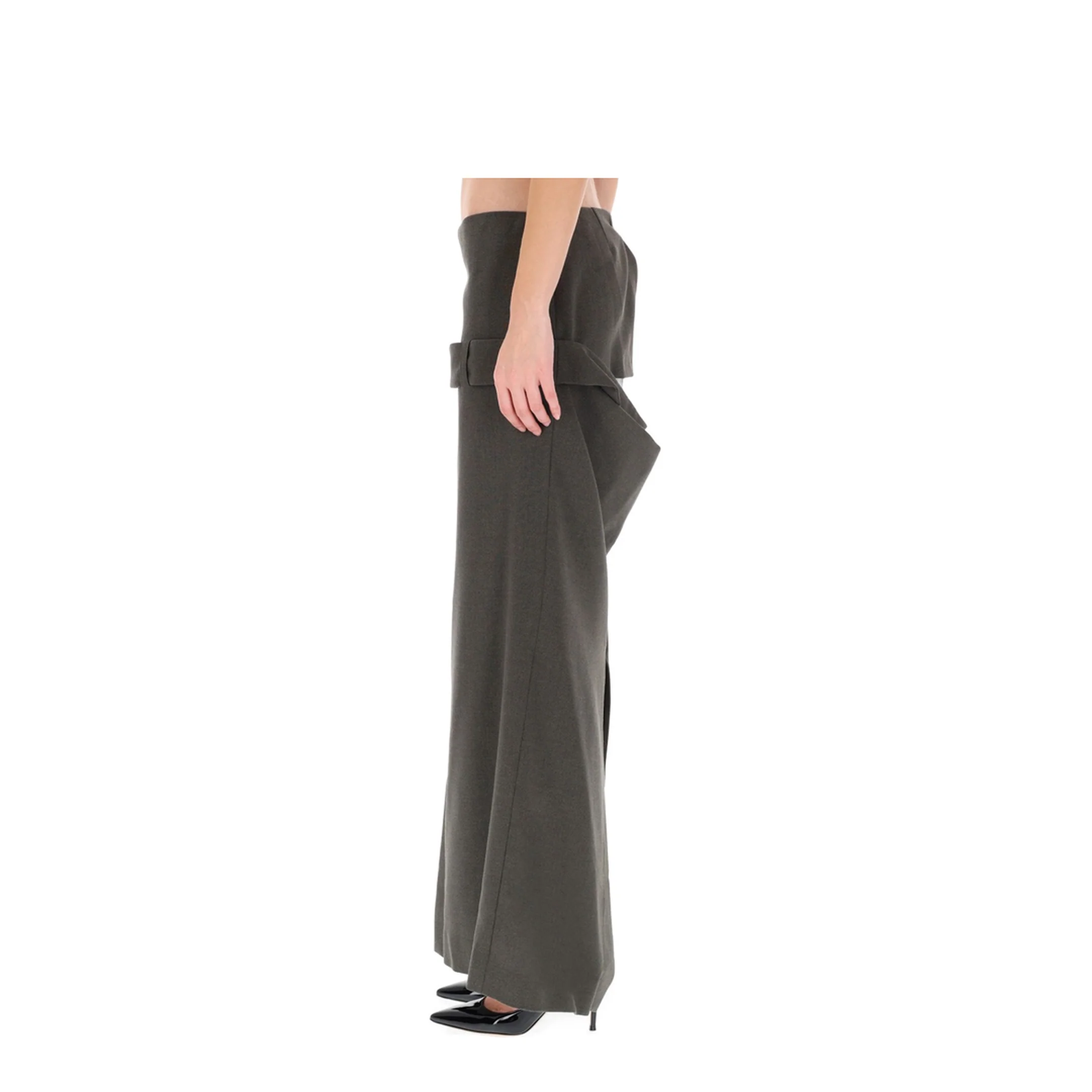 DECONSTRUCTED SKIRT WITH MARTINGALE DETAIL - Image 3