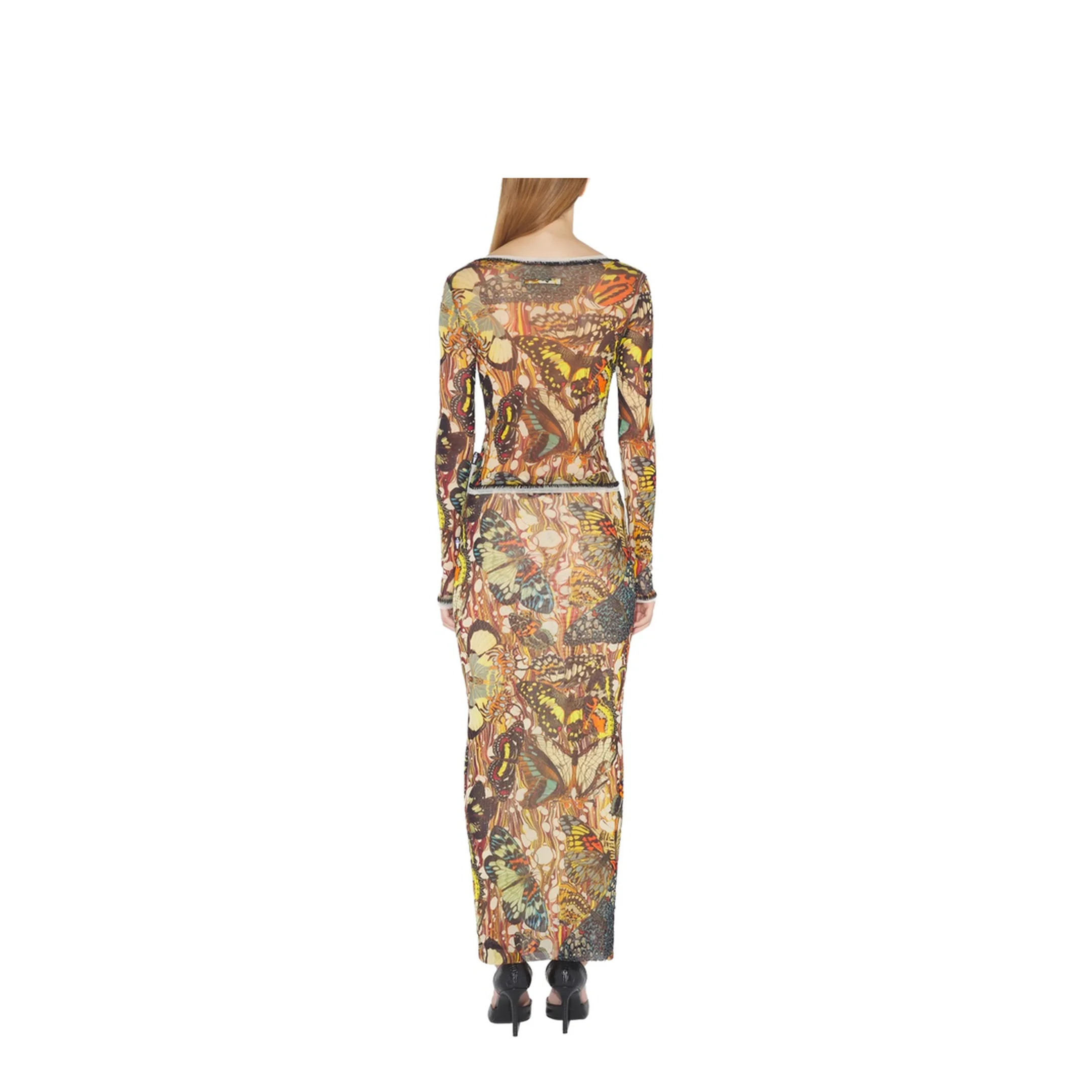 Long Skirt with Bow Tie Print - Image 3